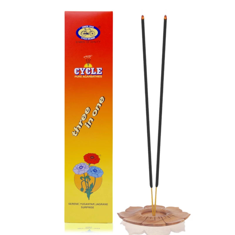 Cycle 3 In 1 Pure Agarbatti - 3 in 1 - 88g
