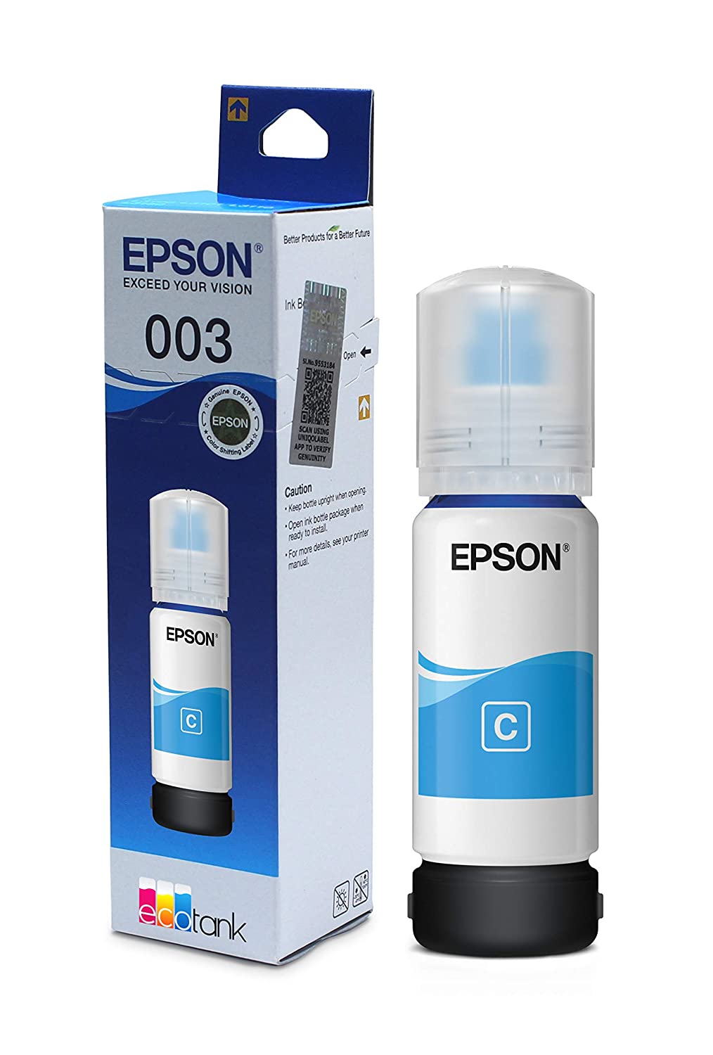 Epson Ink Bottle for Ink Tank Printer - Cyan - 003