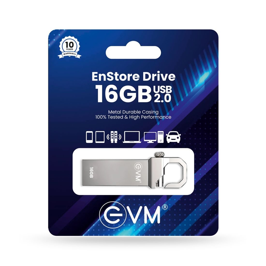 EVM Metal Pendrive - 2.0 - 16GB