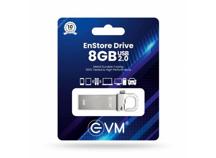 EVM Metal Pendrive - 2.0 - 8GB