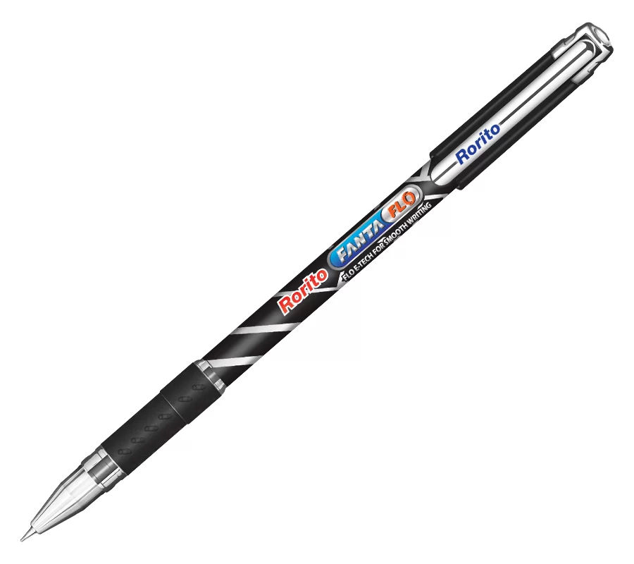 Rorito Fanta Flo ball Pen - Black - 20 Nos