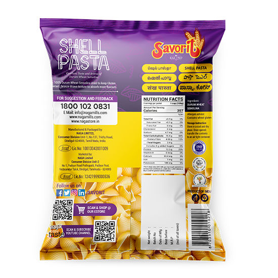 Savorit Shell Pasta - 500gm