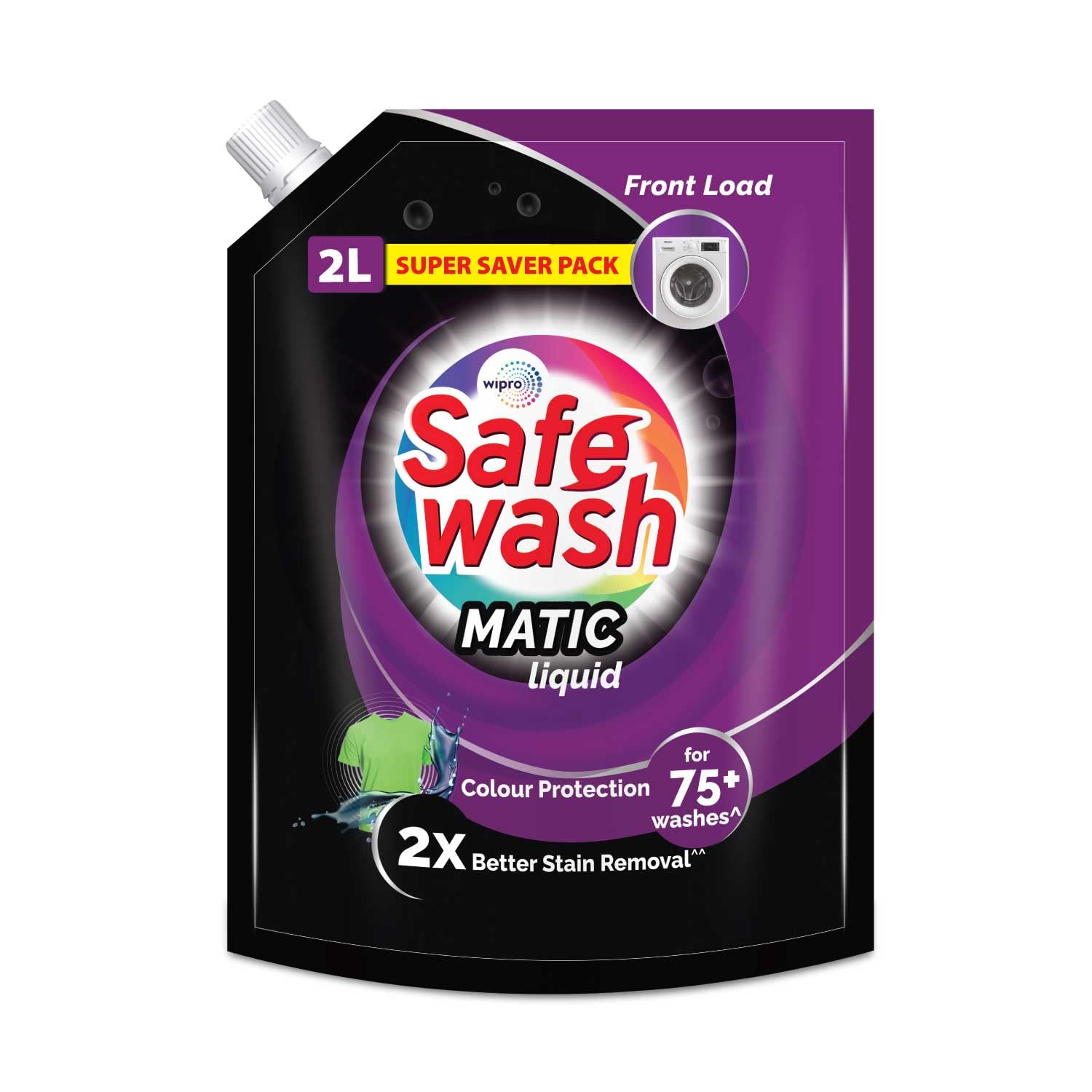 Wipro Safe Wash Detergent Liquid - Front Load - 2 Litre
