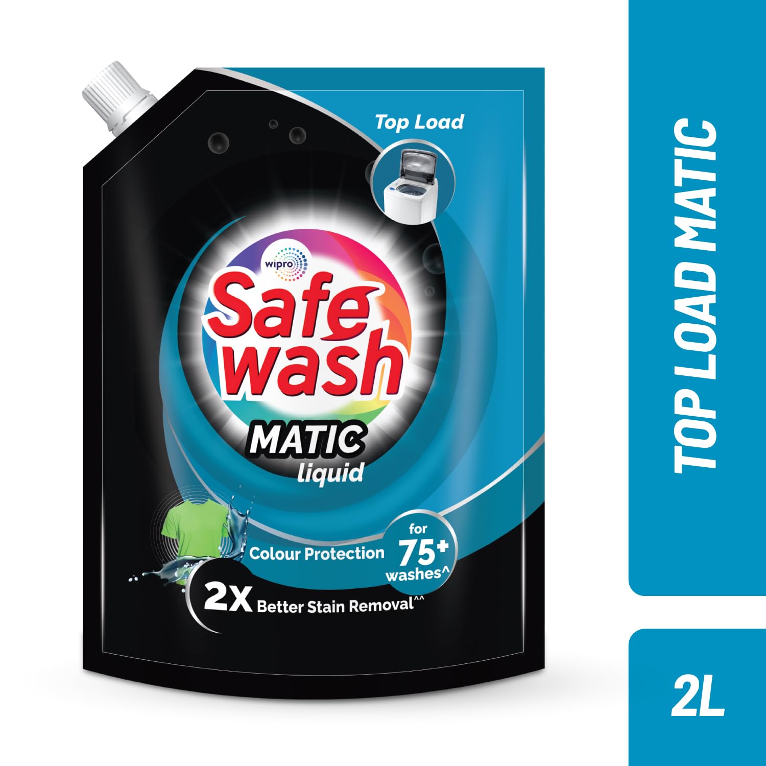 Wipro Safe Wash Detergent Liquid - Top Load - 2 Litre