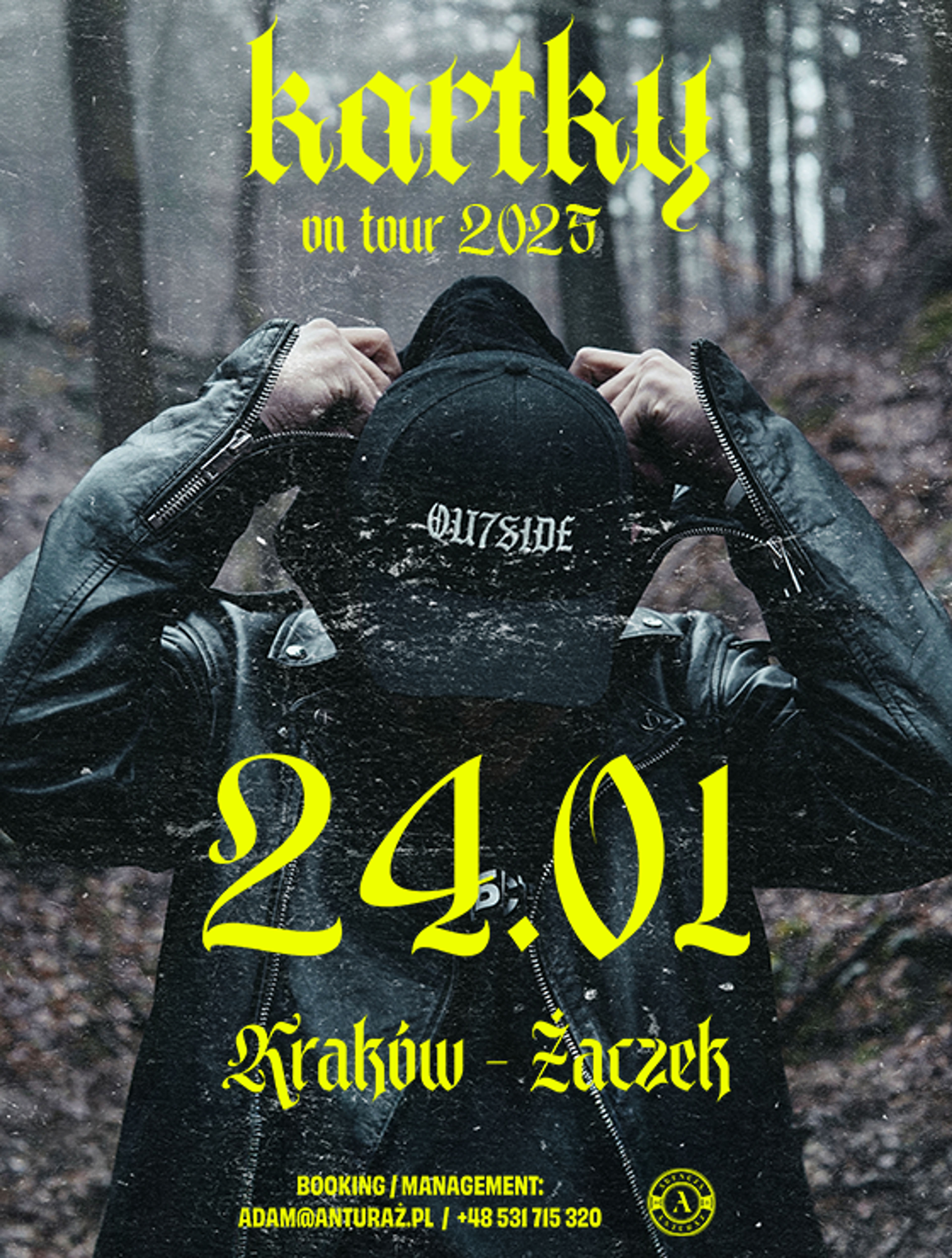 Plakat wydarzenia "KARTKY KRAKÓW | 24.01 ŻACZEK"