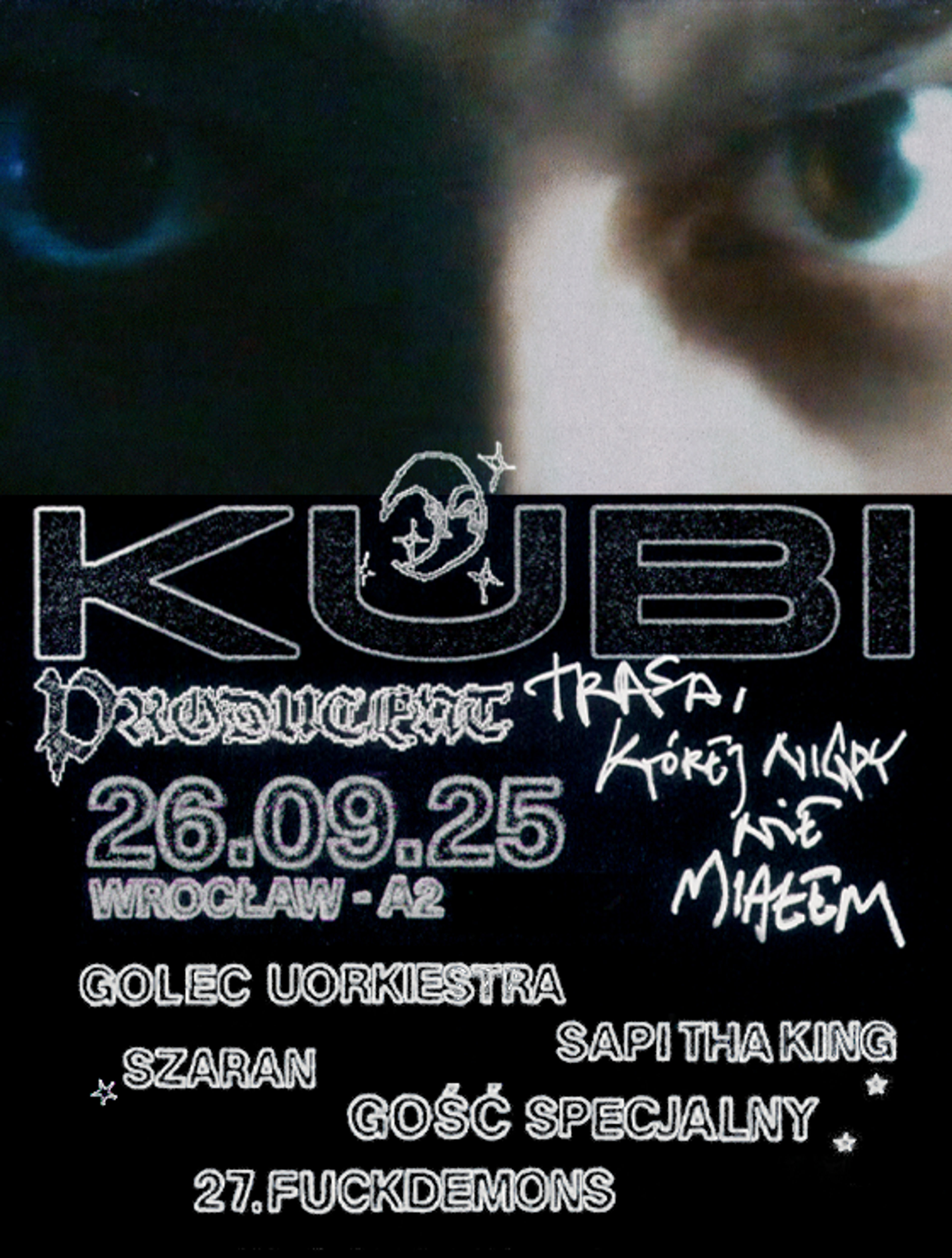 Plakat wydarzenia "KUBI PRODUCENT | TRASA, KTÓREJ NIGDY NIE MIAŁEM @WRO"