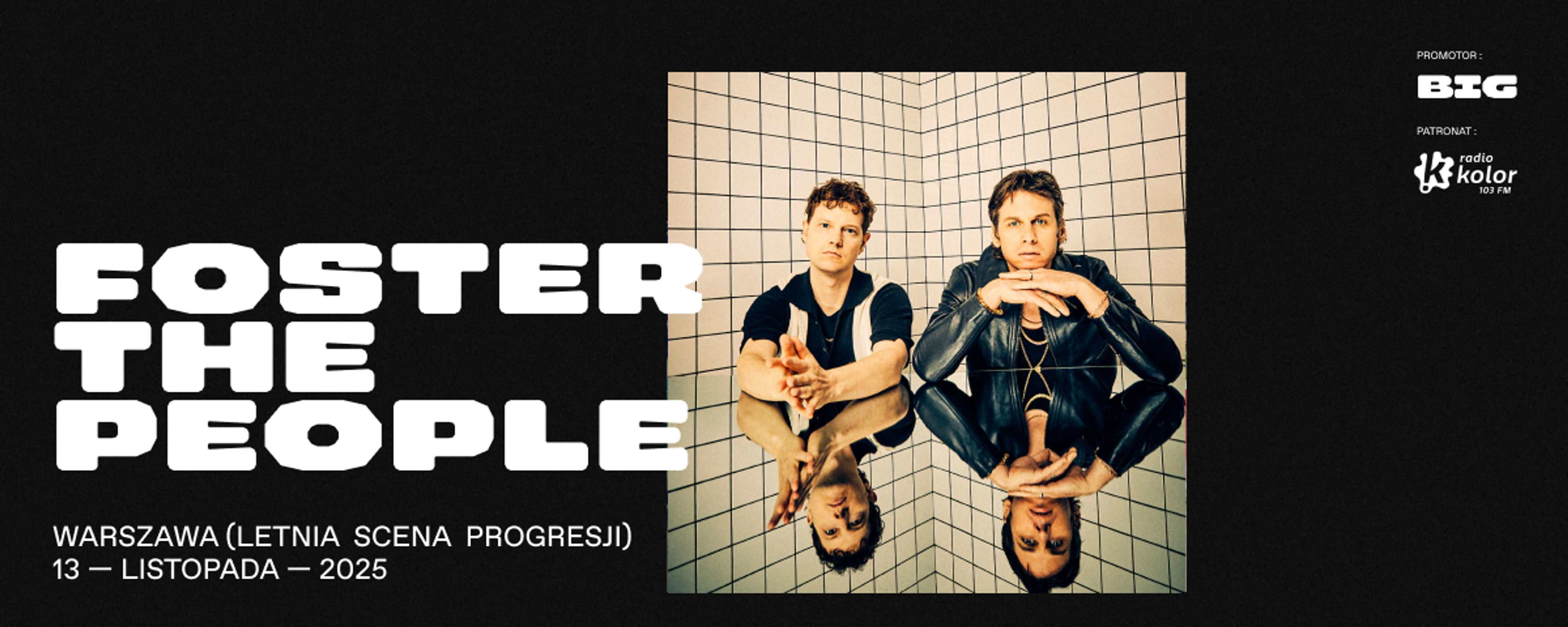 Event poster "Foster The People @Warszawa, Letnia Scena Progresji"