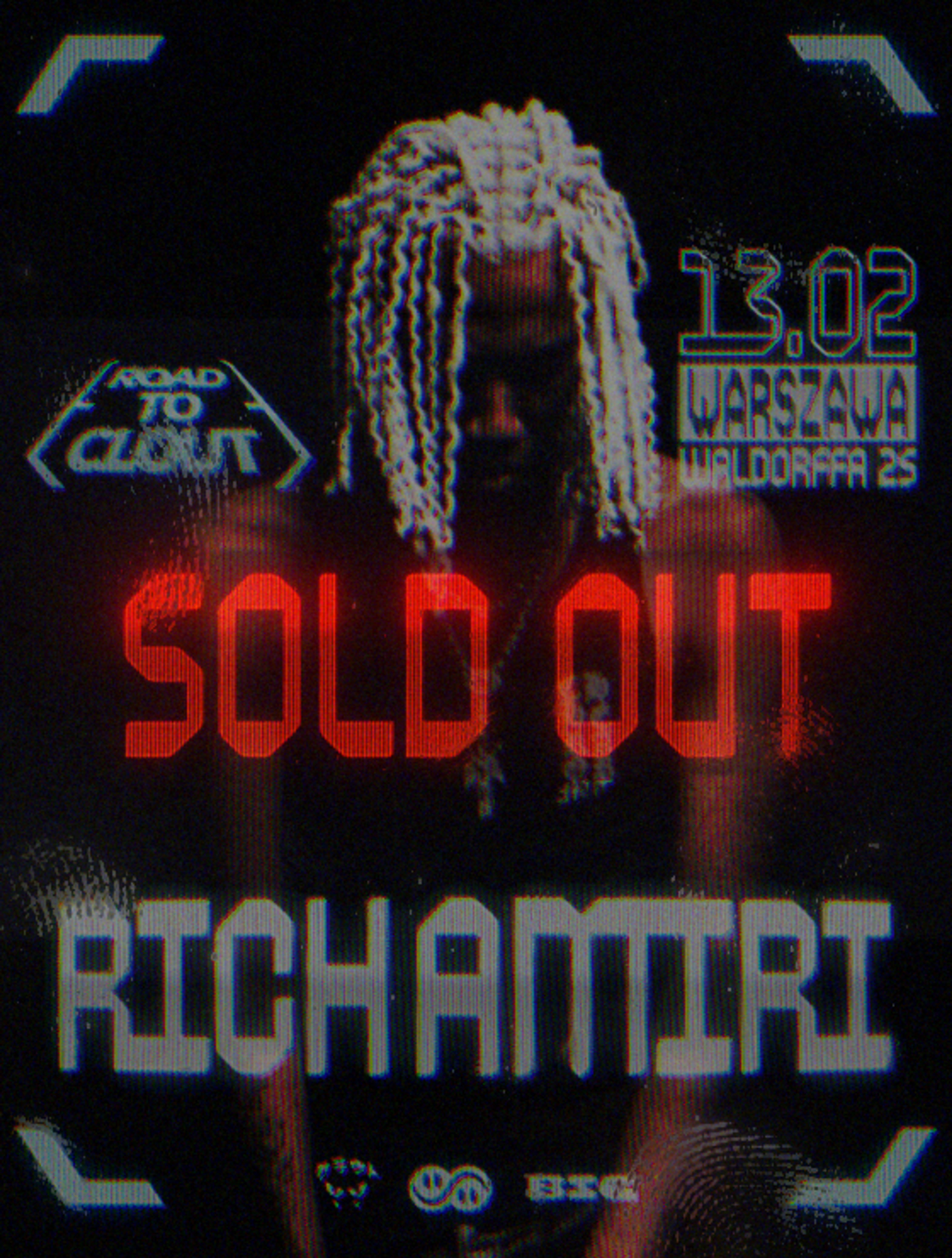 Plakat wydarzenia "[SOLD OUT] ROAD TO CLOUT: Rich Amiri @Warszawa"