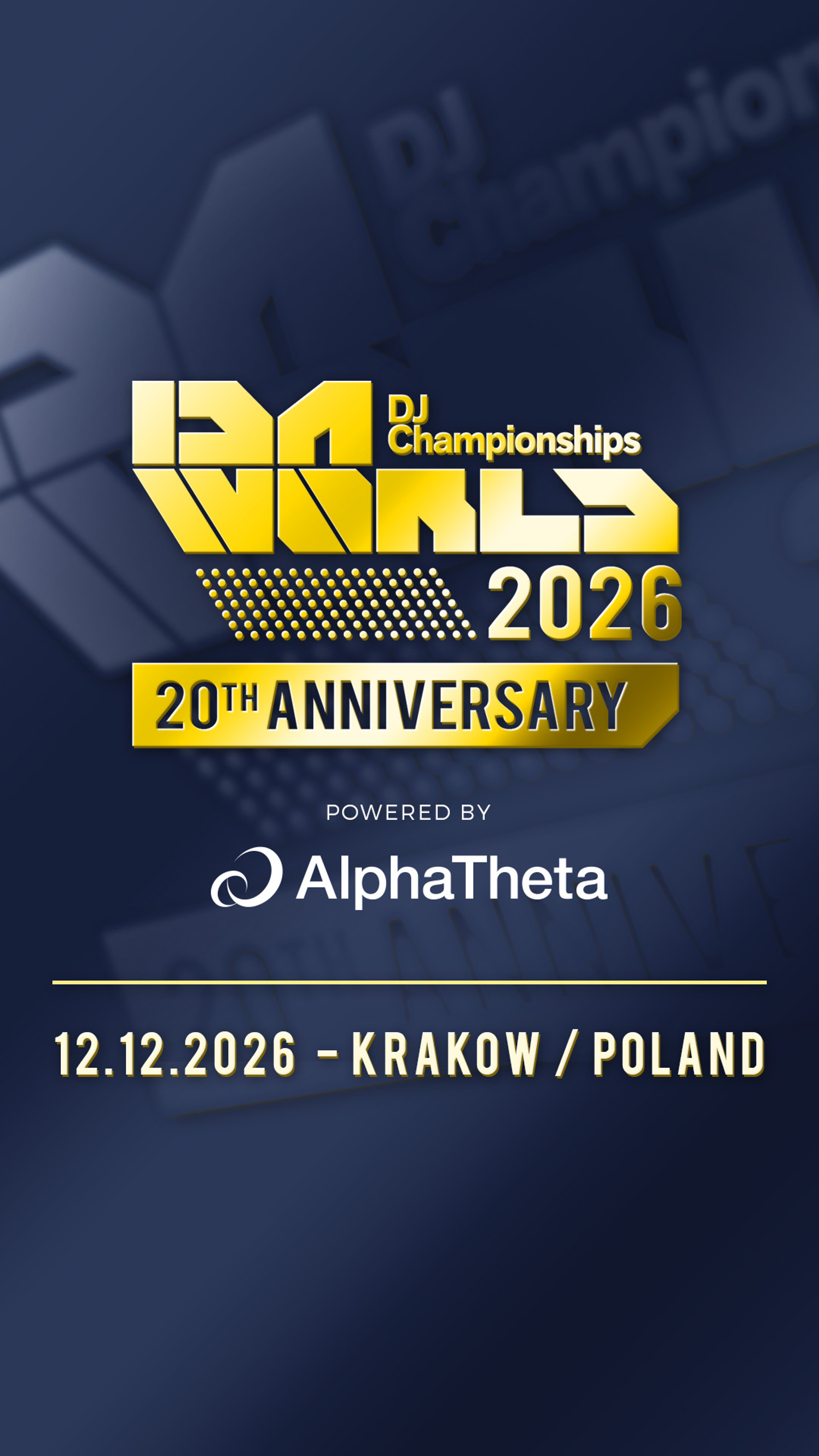 Plakat wydarzenia "IDA World DJ Championships 2026"