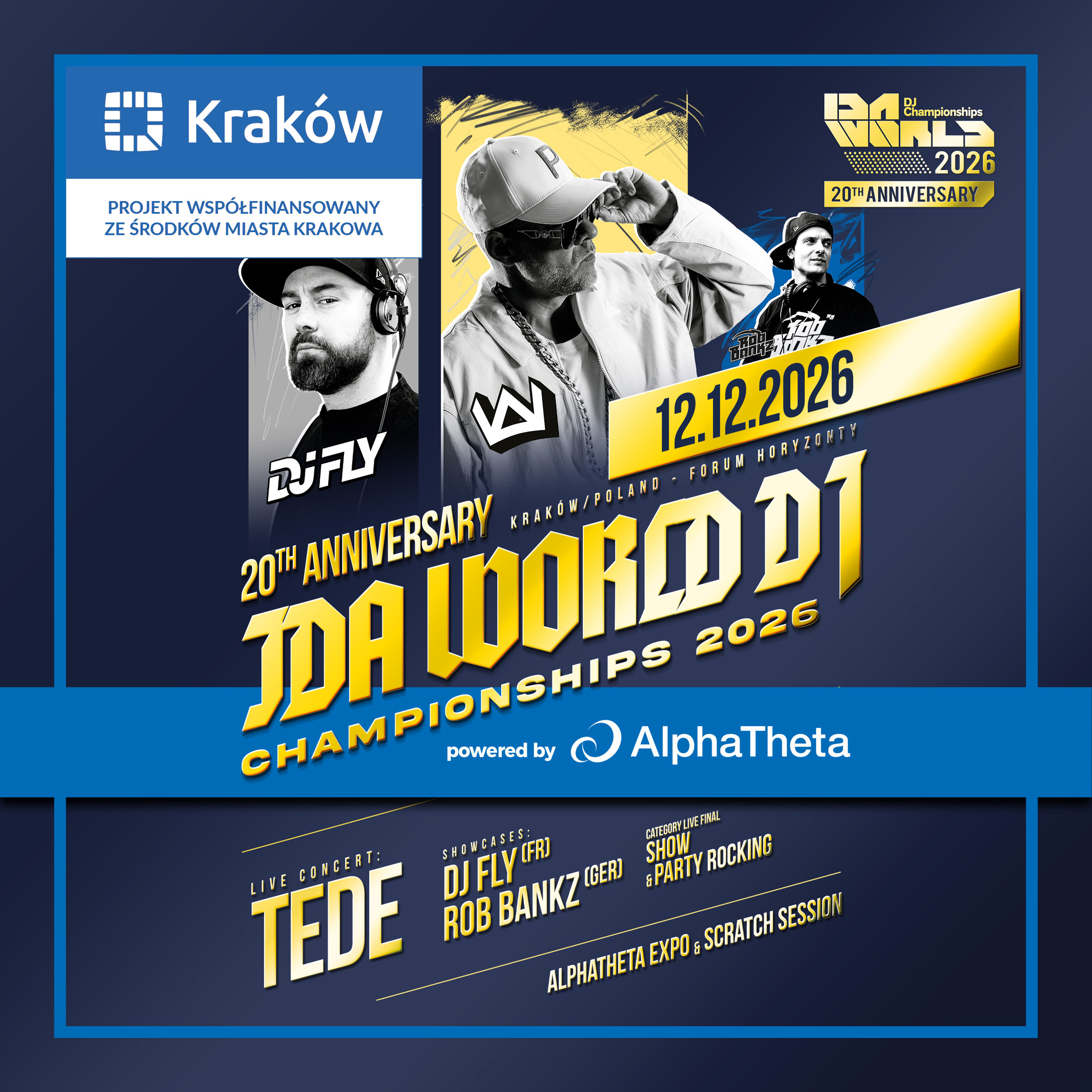 Plakat wydarzenia "IDA World DJ Championships 2026"