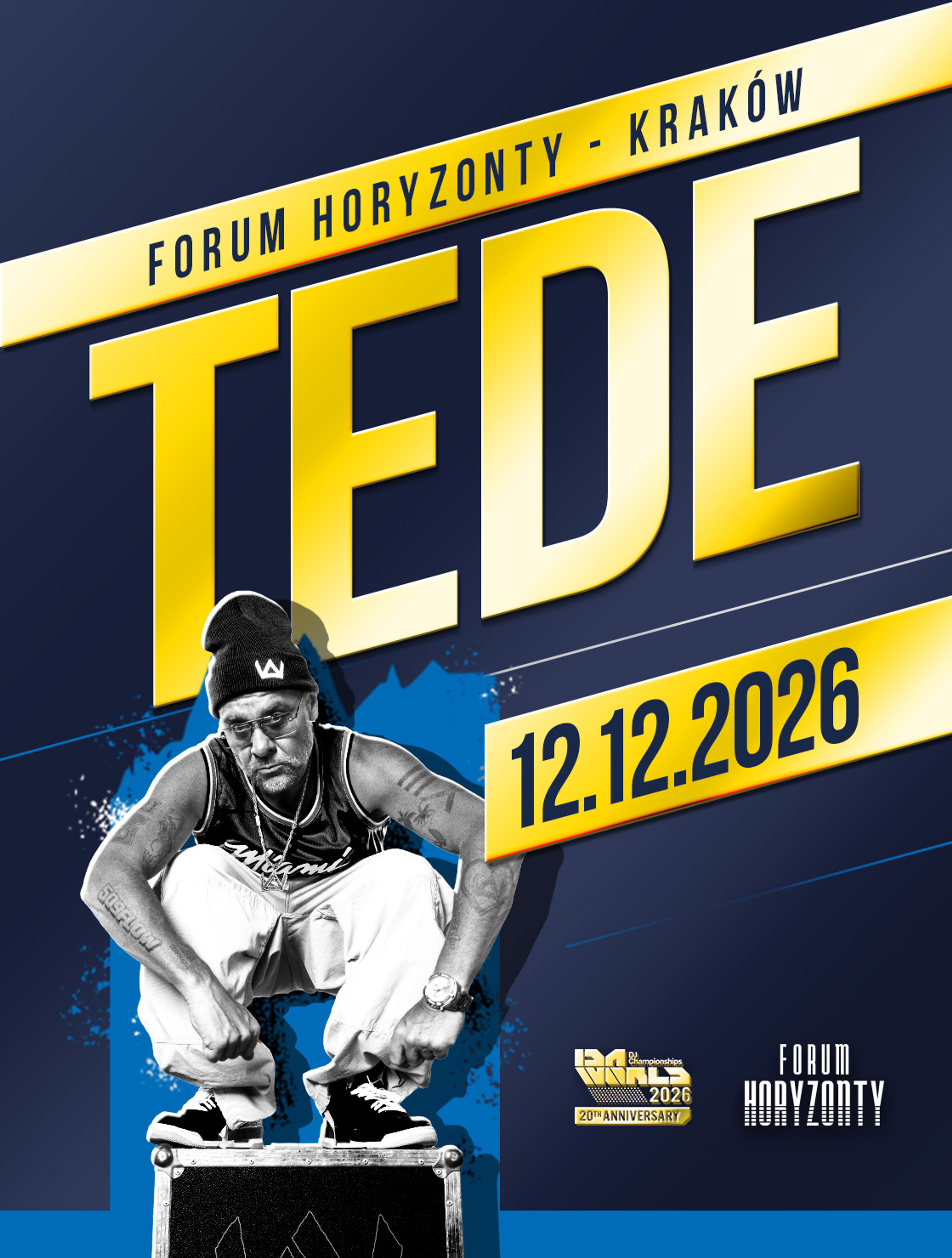 Plakat wydarzenia "TEDE w Krakowie 12.12  Forum Horyzonty - IDA 2026"