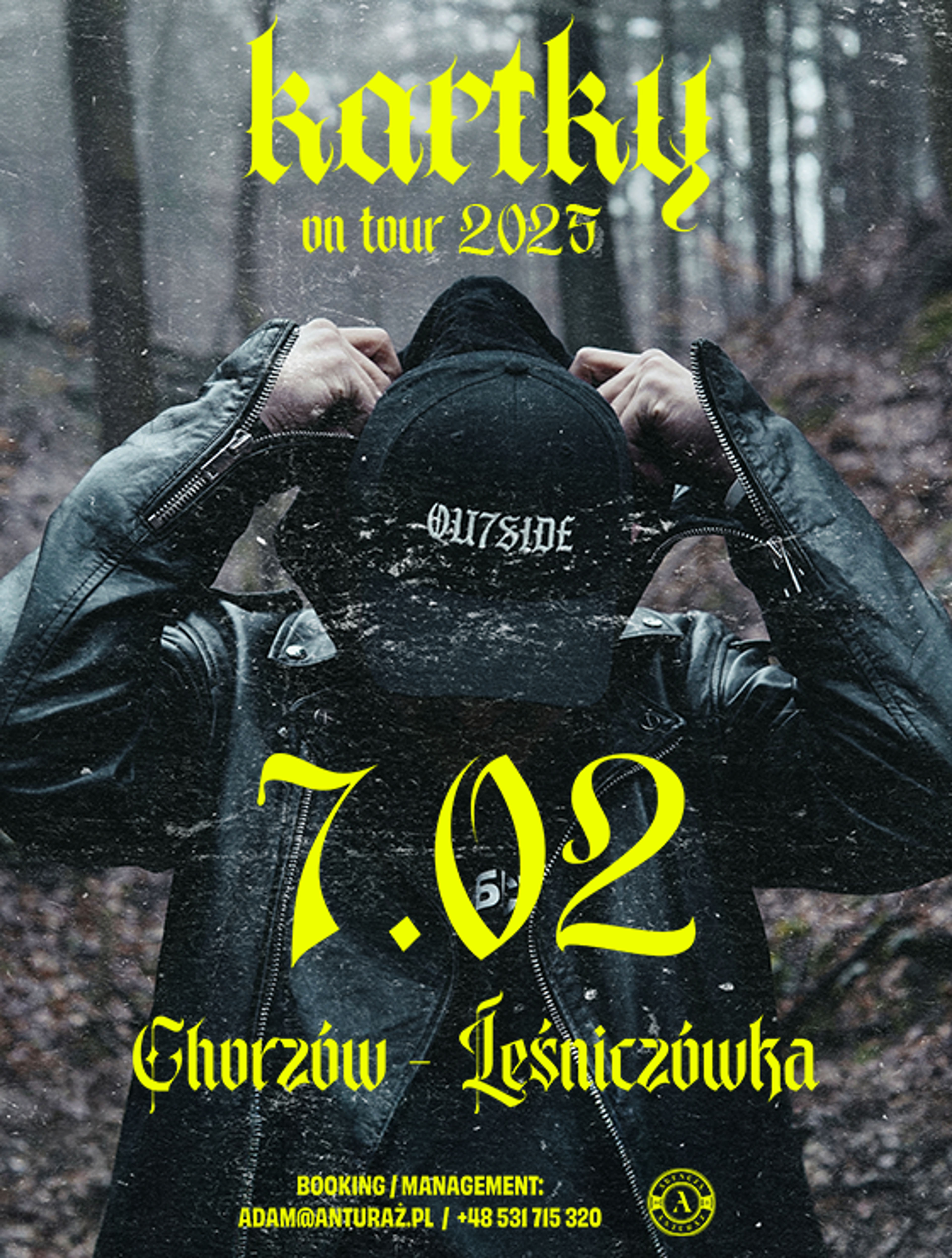 Plakat wydarzenia "KARTKY CHORZÓW | 07.02 LEŚNICZÓWKA"