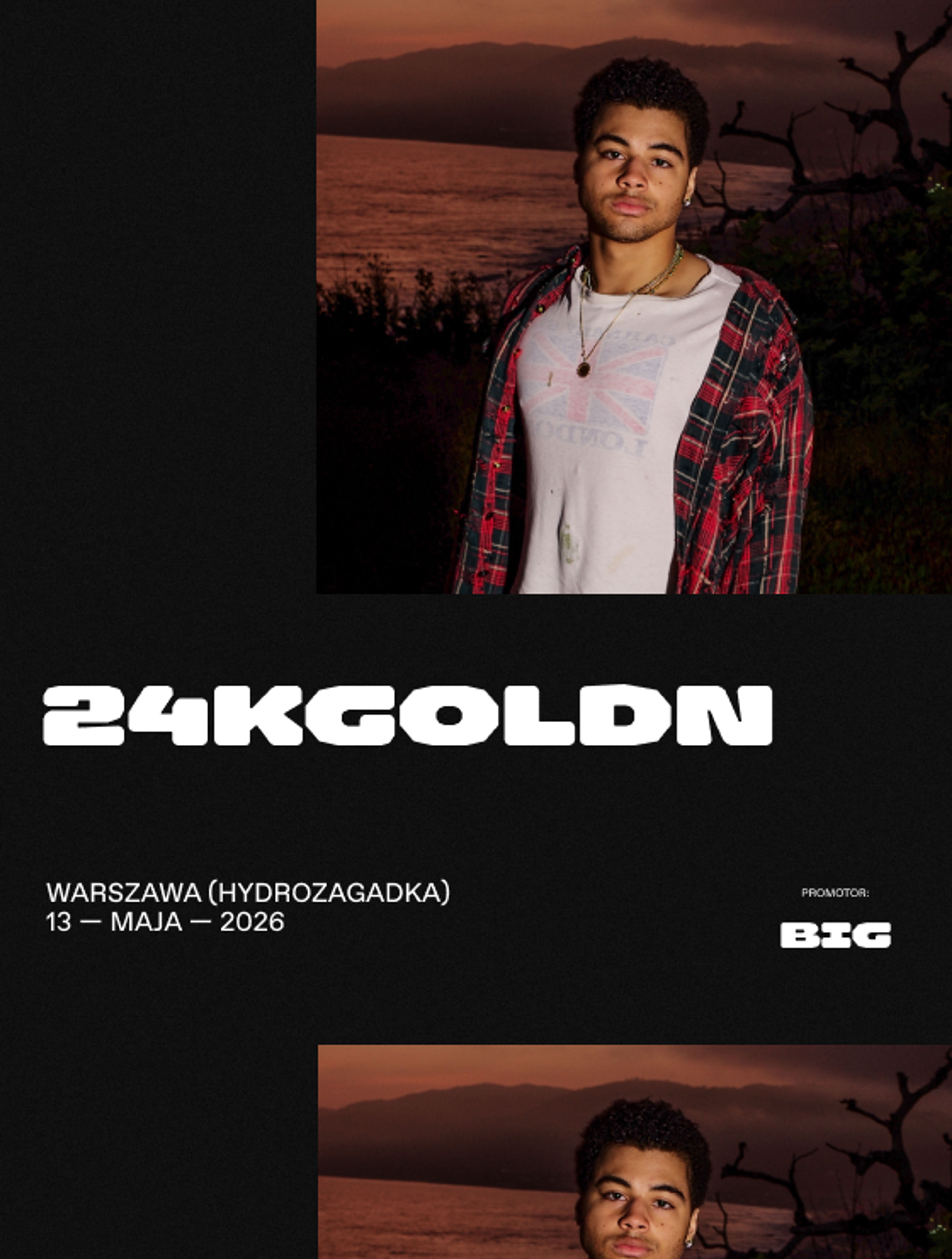 Event poster "24kGoldn @Warszawa Hydrozagadka"