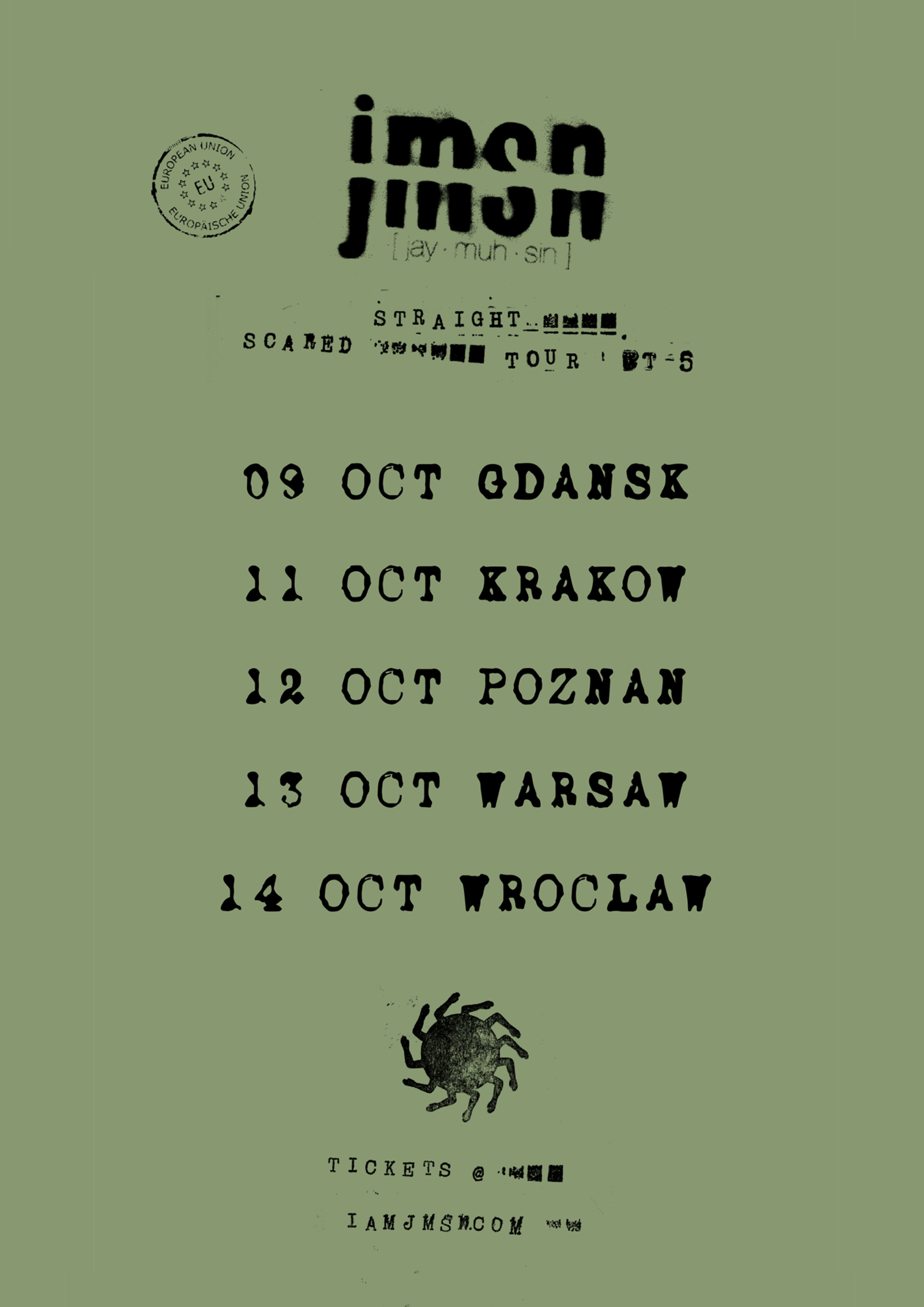 Plakat wydarzenia "Straight Scared Tour 26"