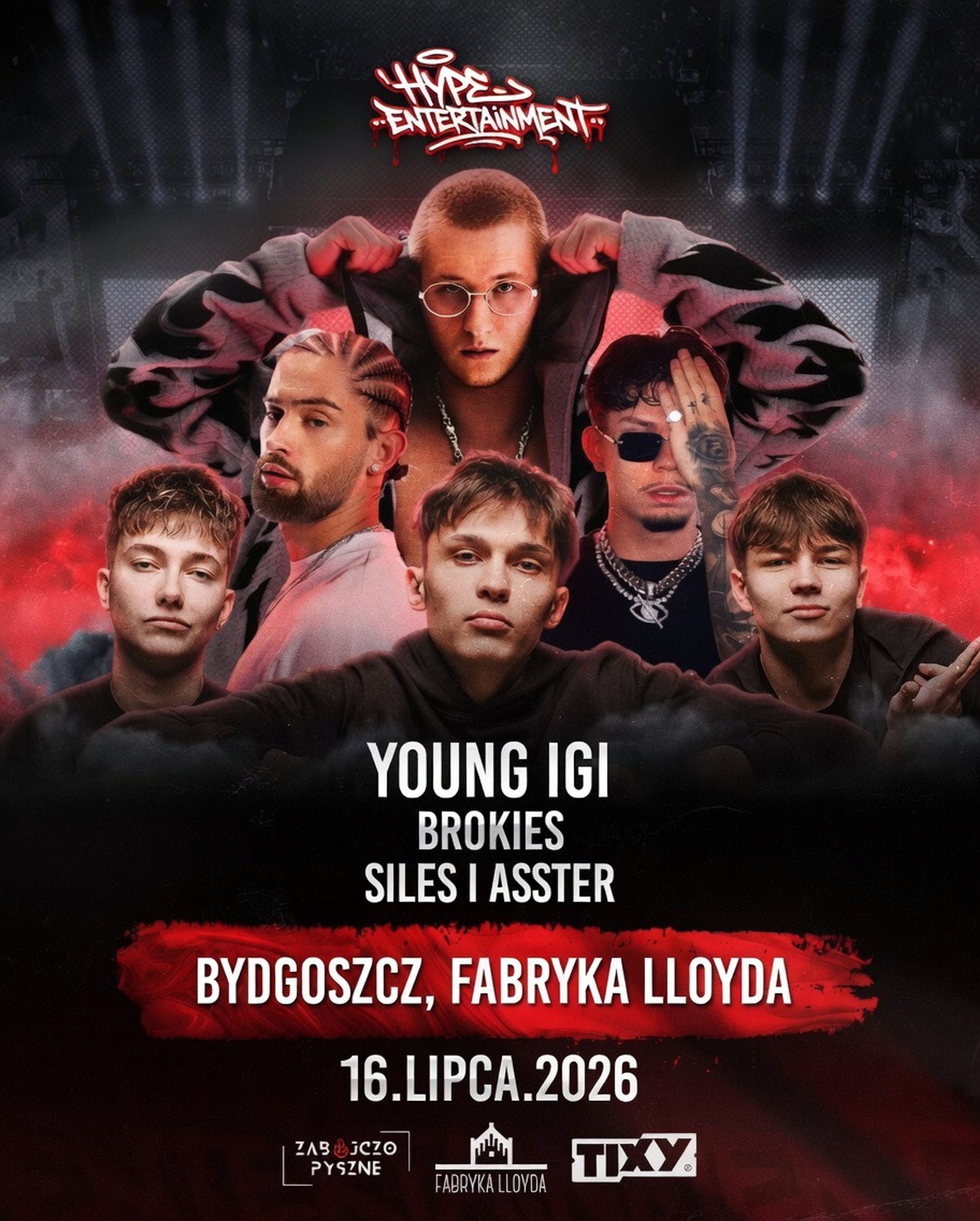 Plakat wydarzenia "Bring the HYPE Koncert @ Fabryka Lloyda"