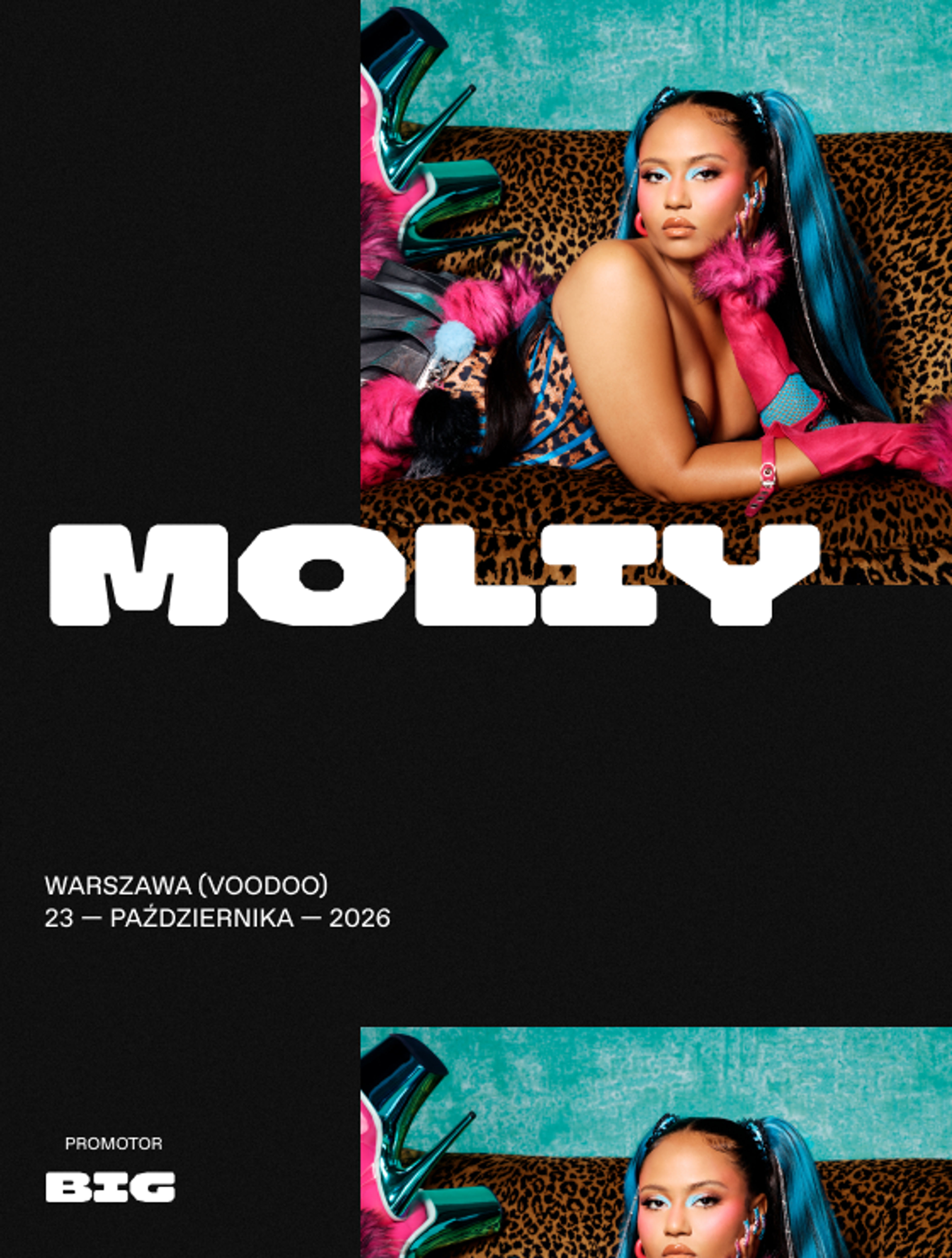 Plakat wydarzenia "Moliy @Warszawa Voodoo"