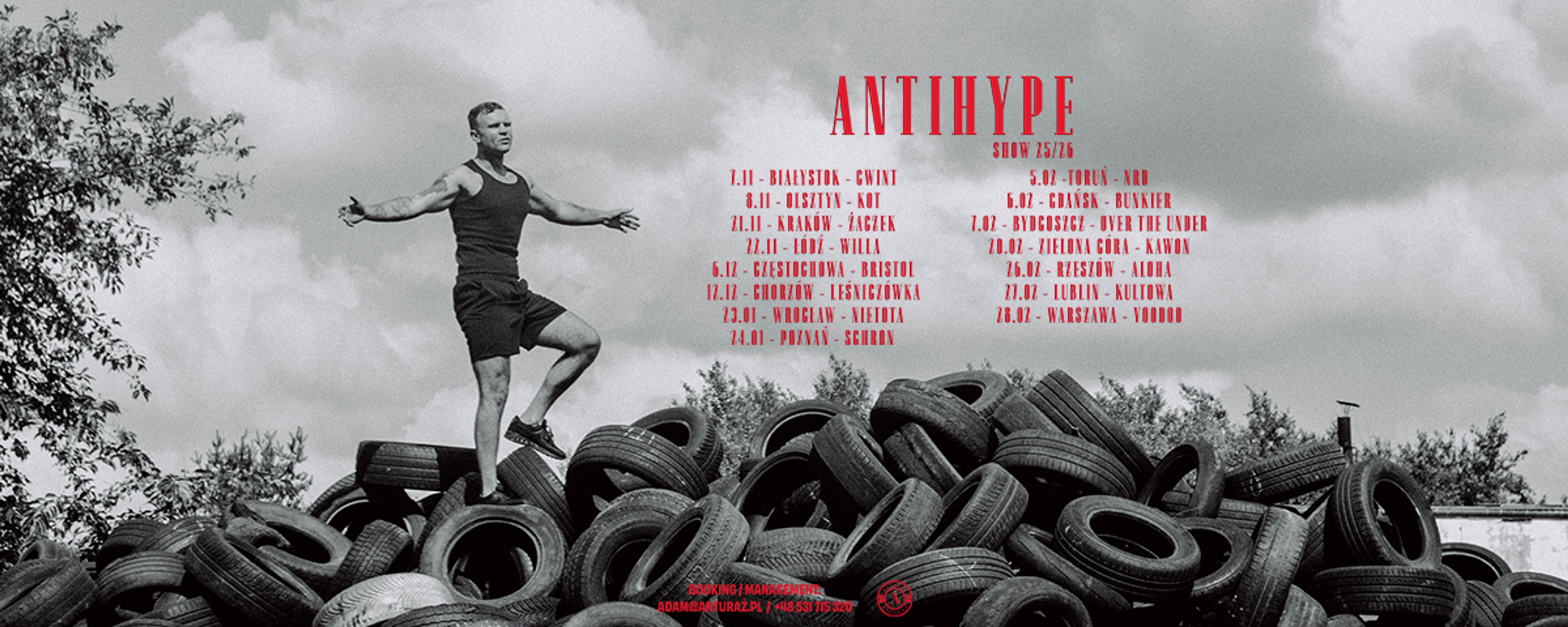 Plakat wydarzenia "SARIUS – ANTIHYPE SHOW TOUR 2025/2026"