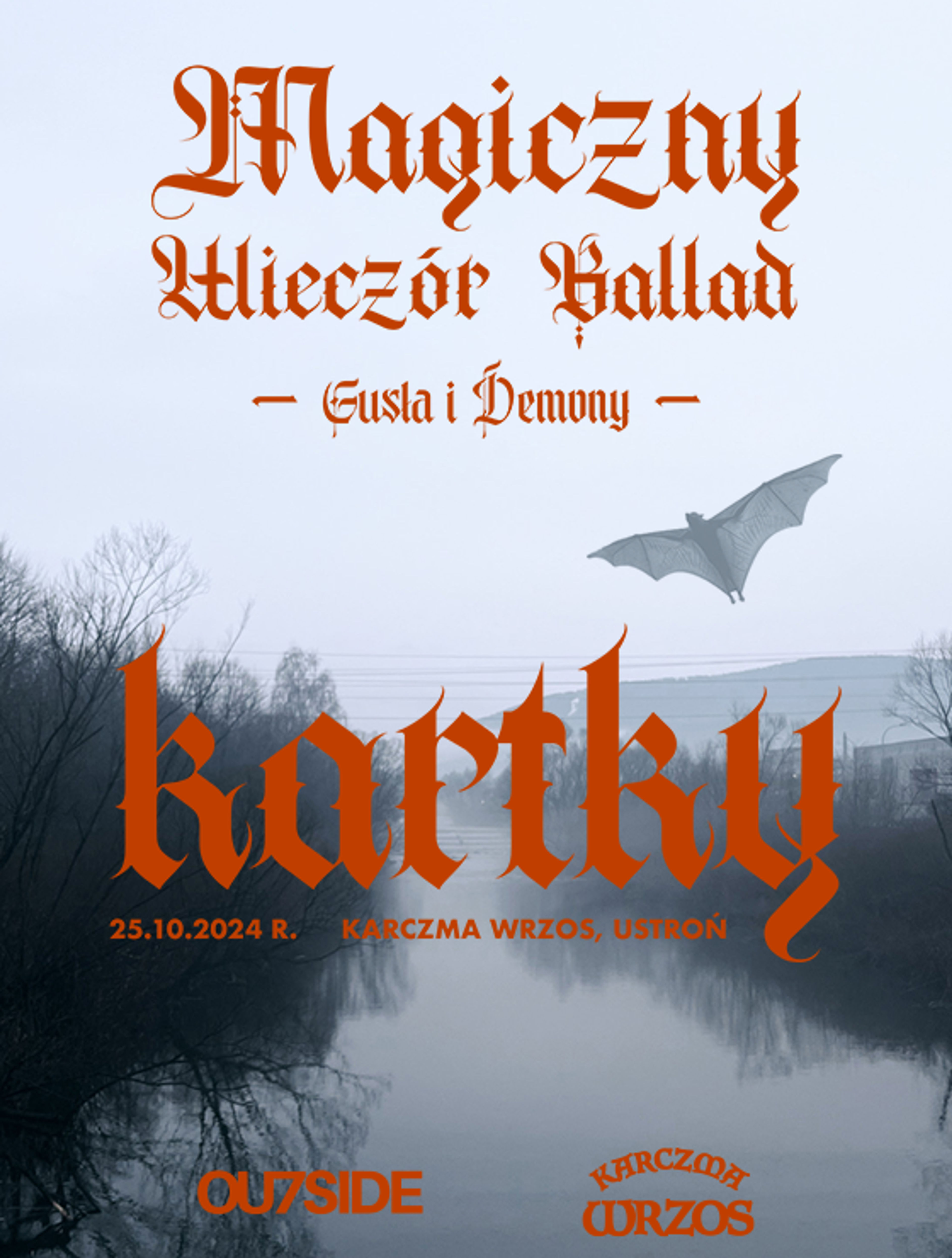 Event poster "KARTKY ON TOUR magiczny wieczór ballad @Ustroń"