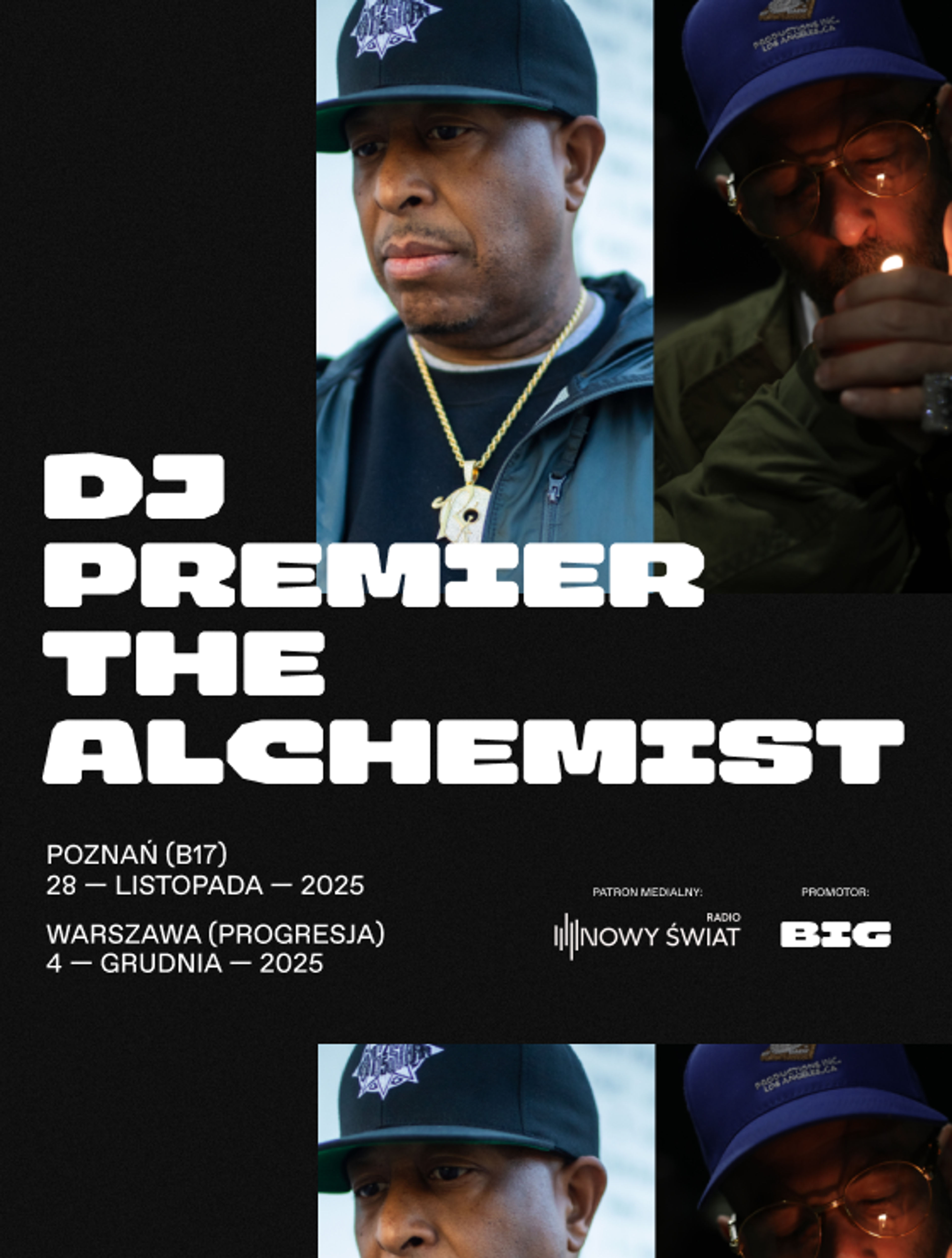 Plakat wydarzenia "DJ Premier x The Alchemist @Warszawa Progresja"