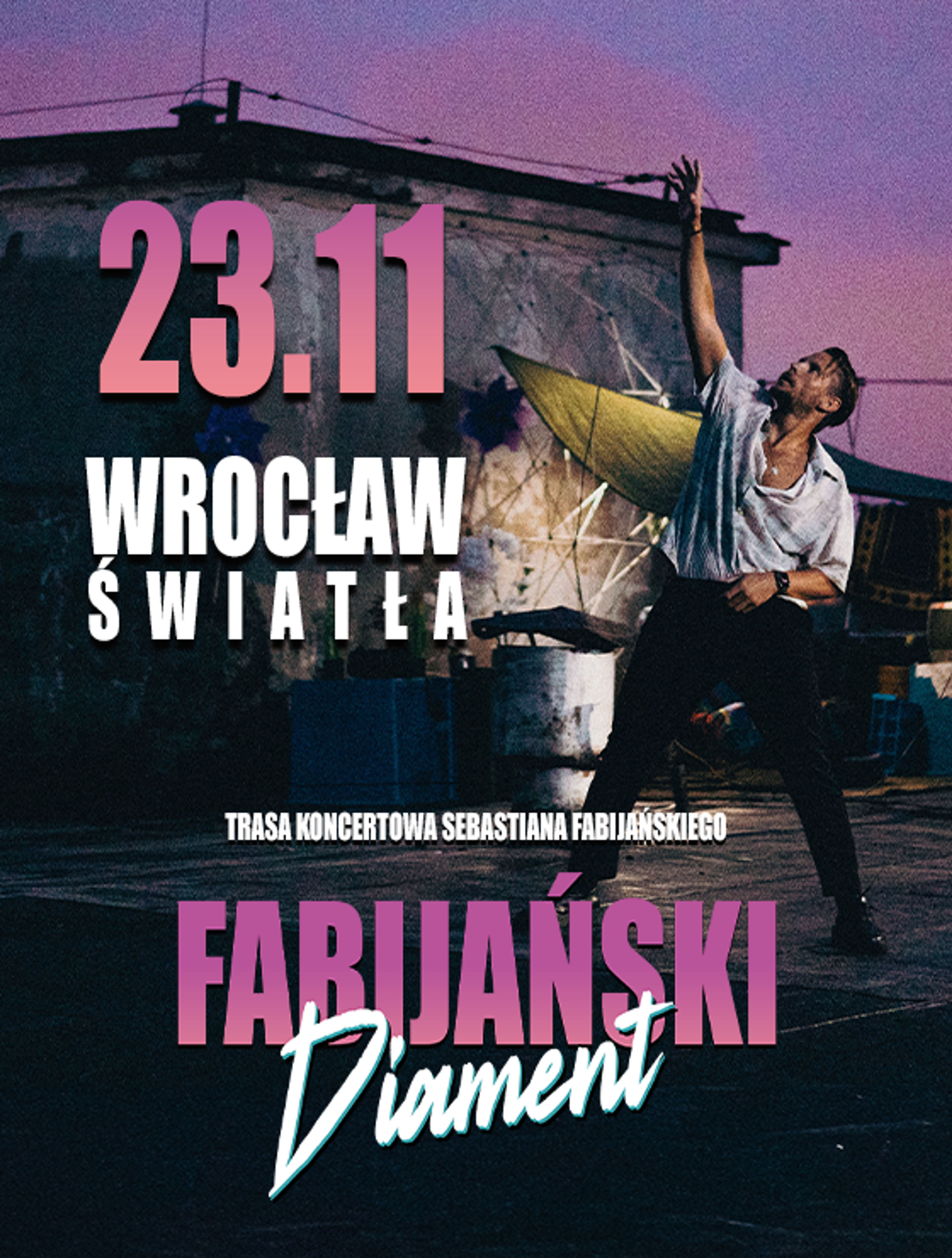 Plakat wydarzenia "Sebastian Fabijański Diament Tour @Wrocław"