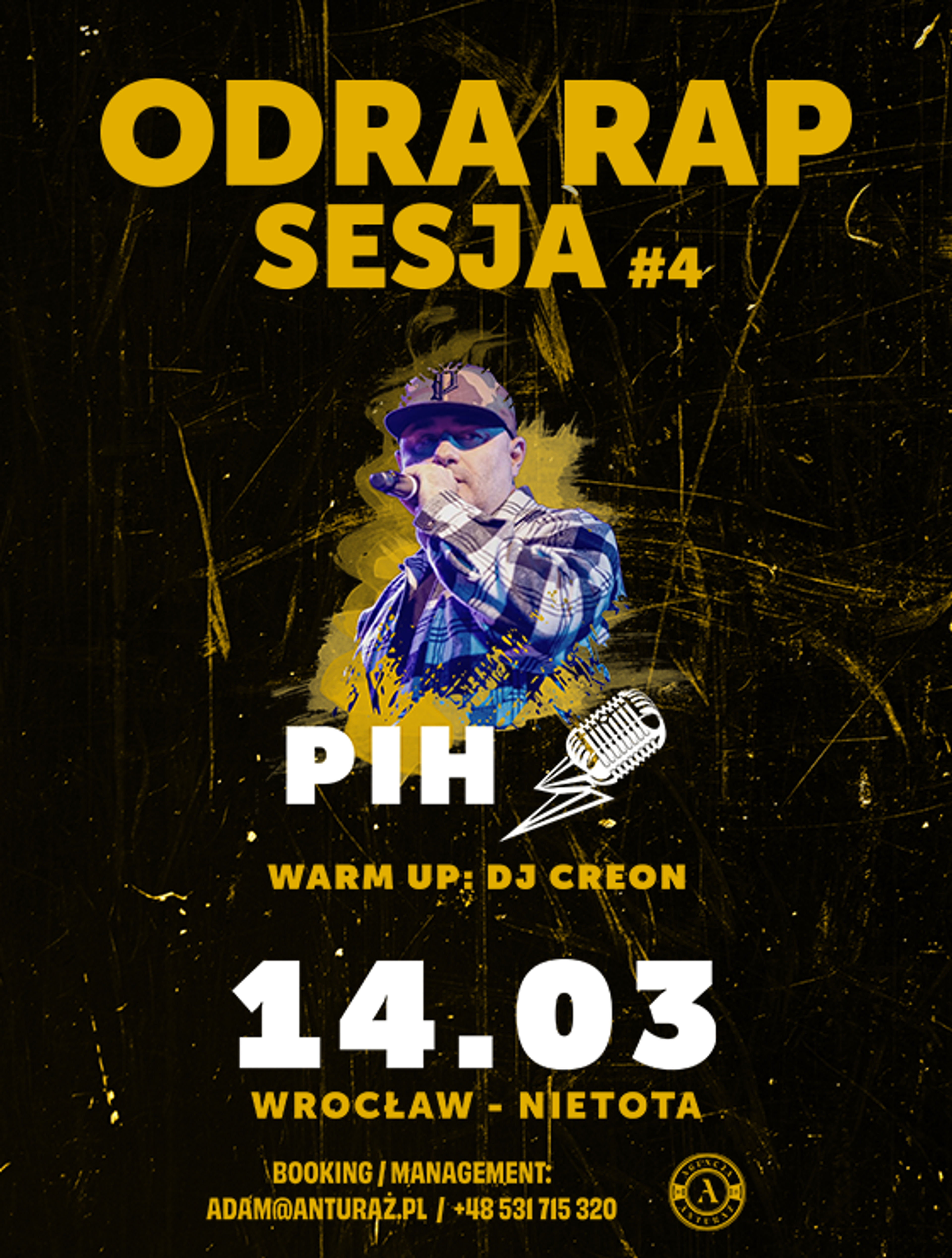 Plakat wydarzenia "ODRA RAP: SESJA #4 | PIH"