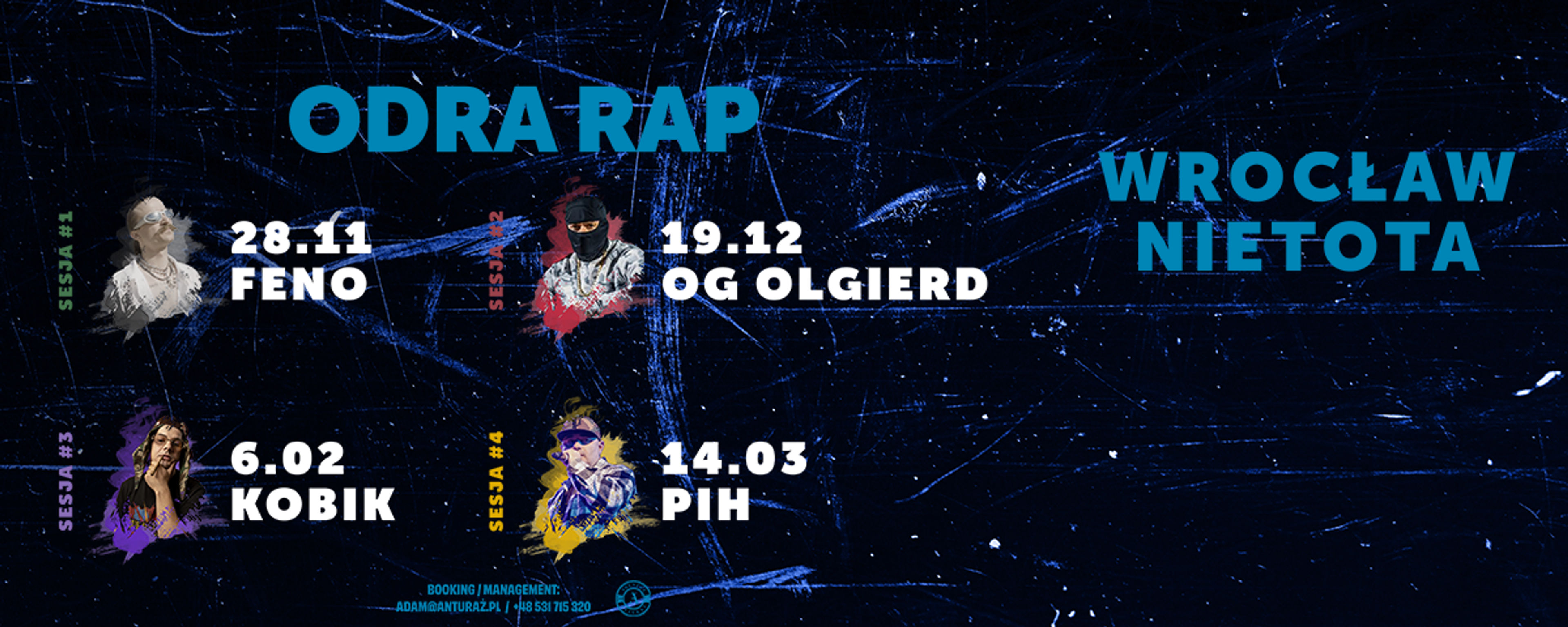 Plakat wydarzenia "Odra Rap"