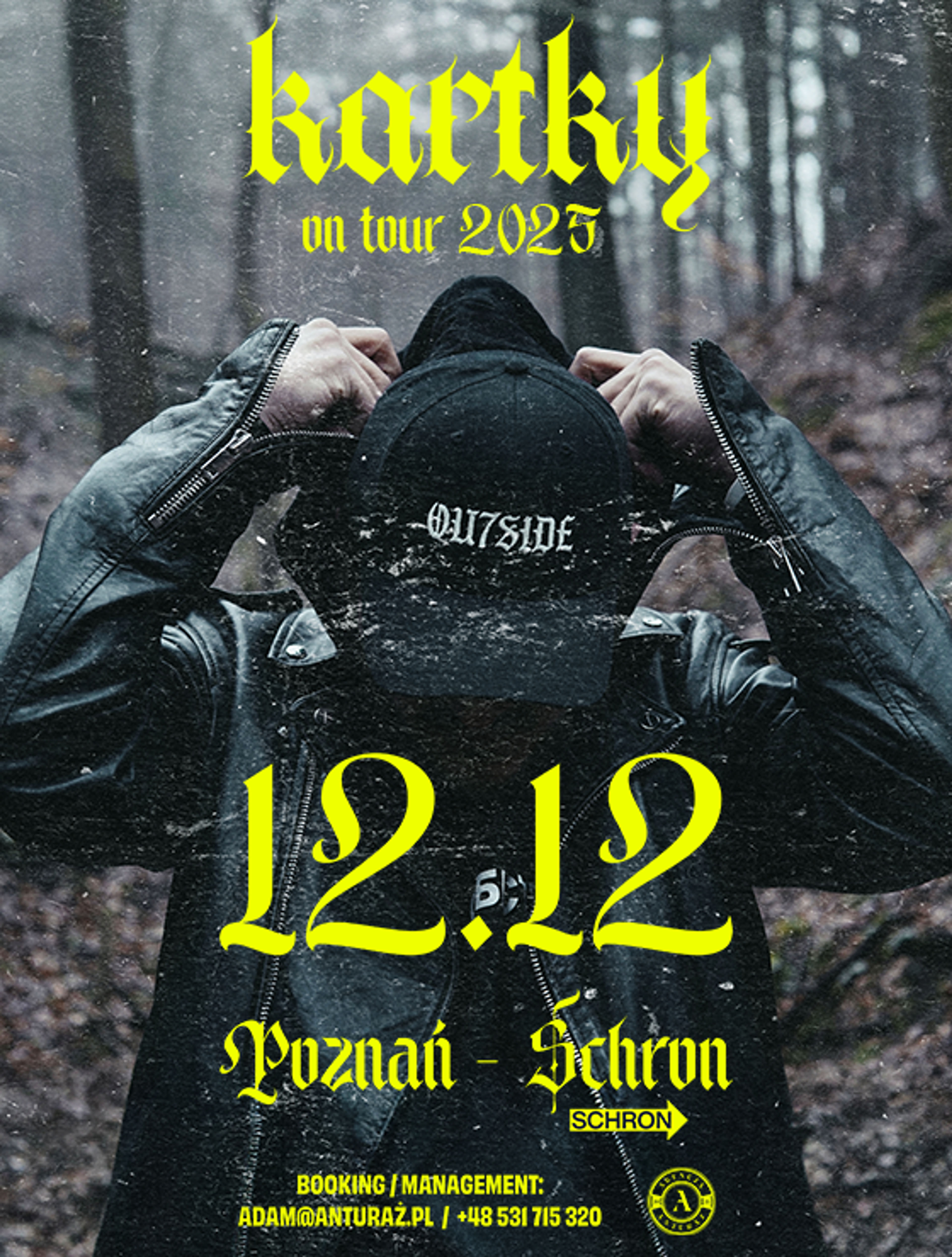 Plakat wydarzenia "KARTKY POZNAŃ | 12.12 SCHRON"