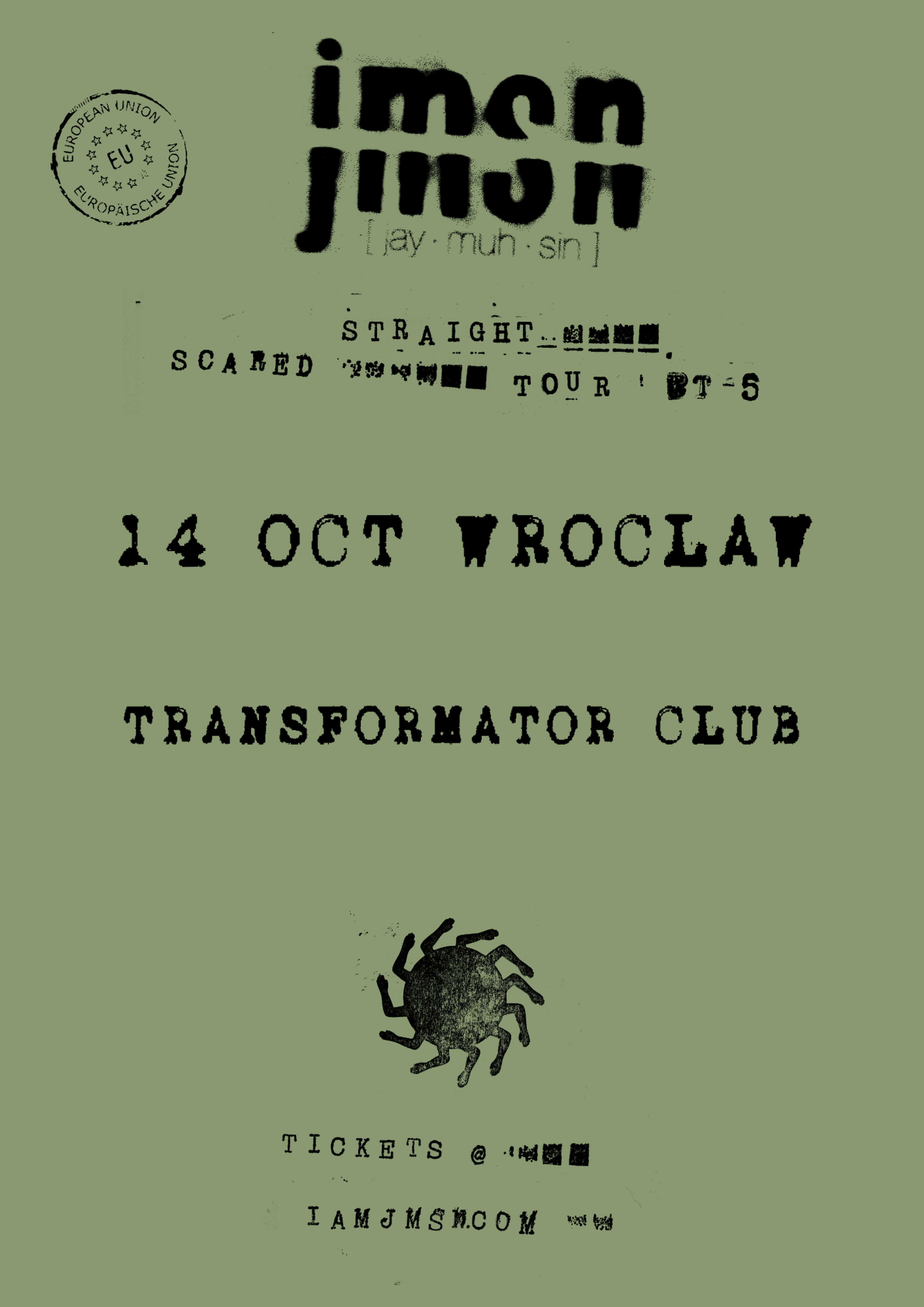 Plakat wydarzenia "JMSN - WROCLAW - 14.10.2026"