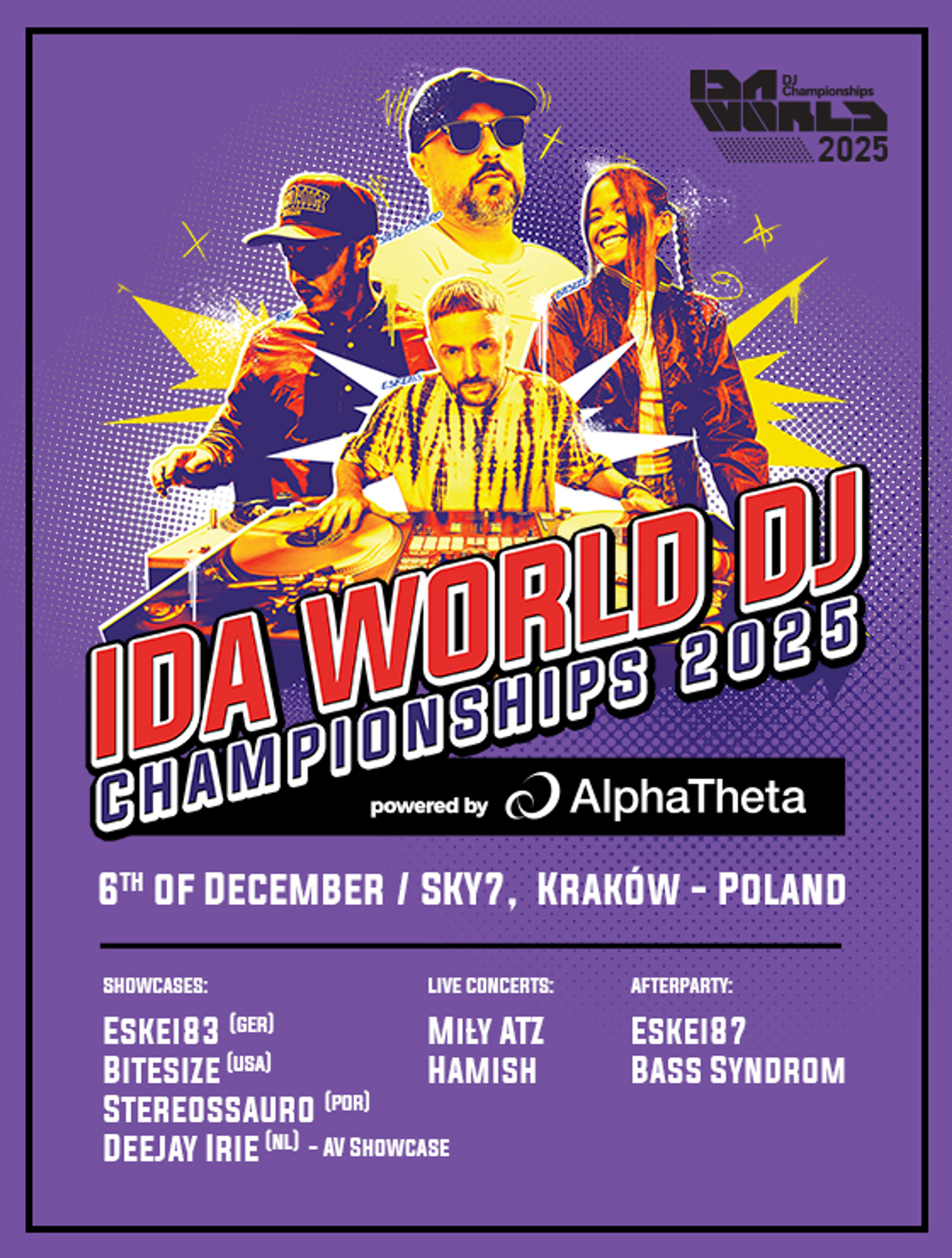 Plakat wydarzenia "IDA World Finals 2025 - Miły ATZ, Eskei83 "