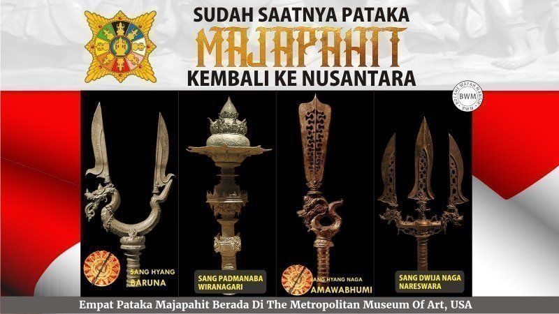 Forum Budaya Mataram Galang Dukungan Empat Tombak Pataka Majapahit yang