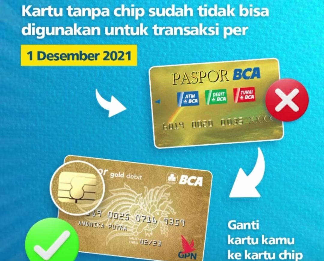 kartu ATM chip BCA