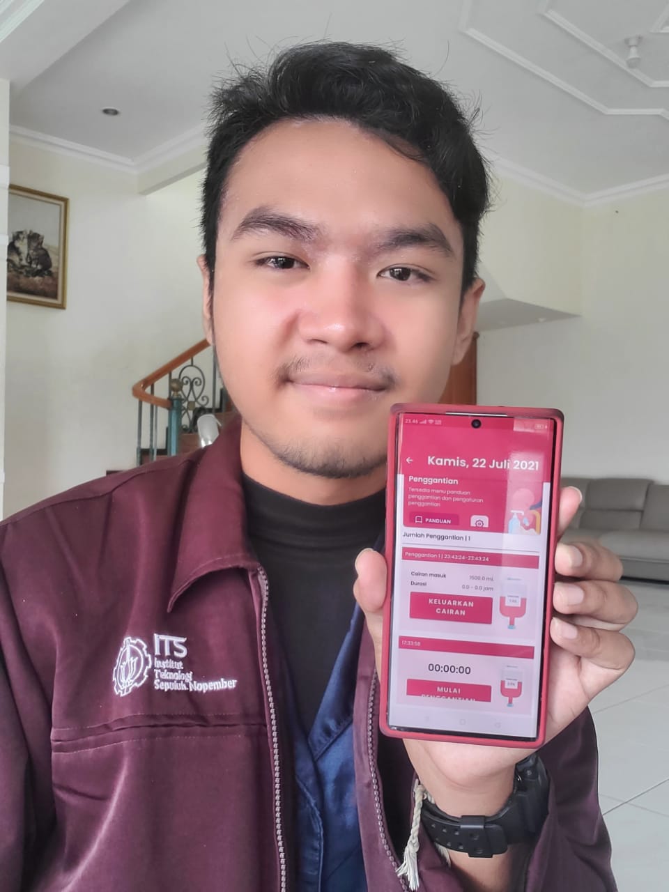 Mahasiswa ITS Kembangkan Aplikasi Asisten Virtual untuk Pasien Gagal Ginjal Kronis