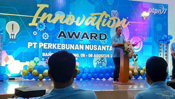 Direktur PTPN VII: Innovation Award 2022 Ajang Akselerasi Kinerja Seluruh Elemen Perusahaan