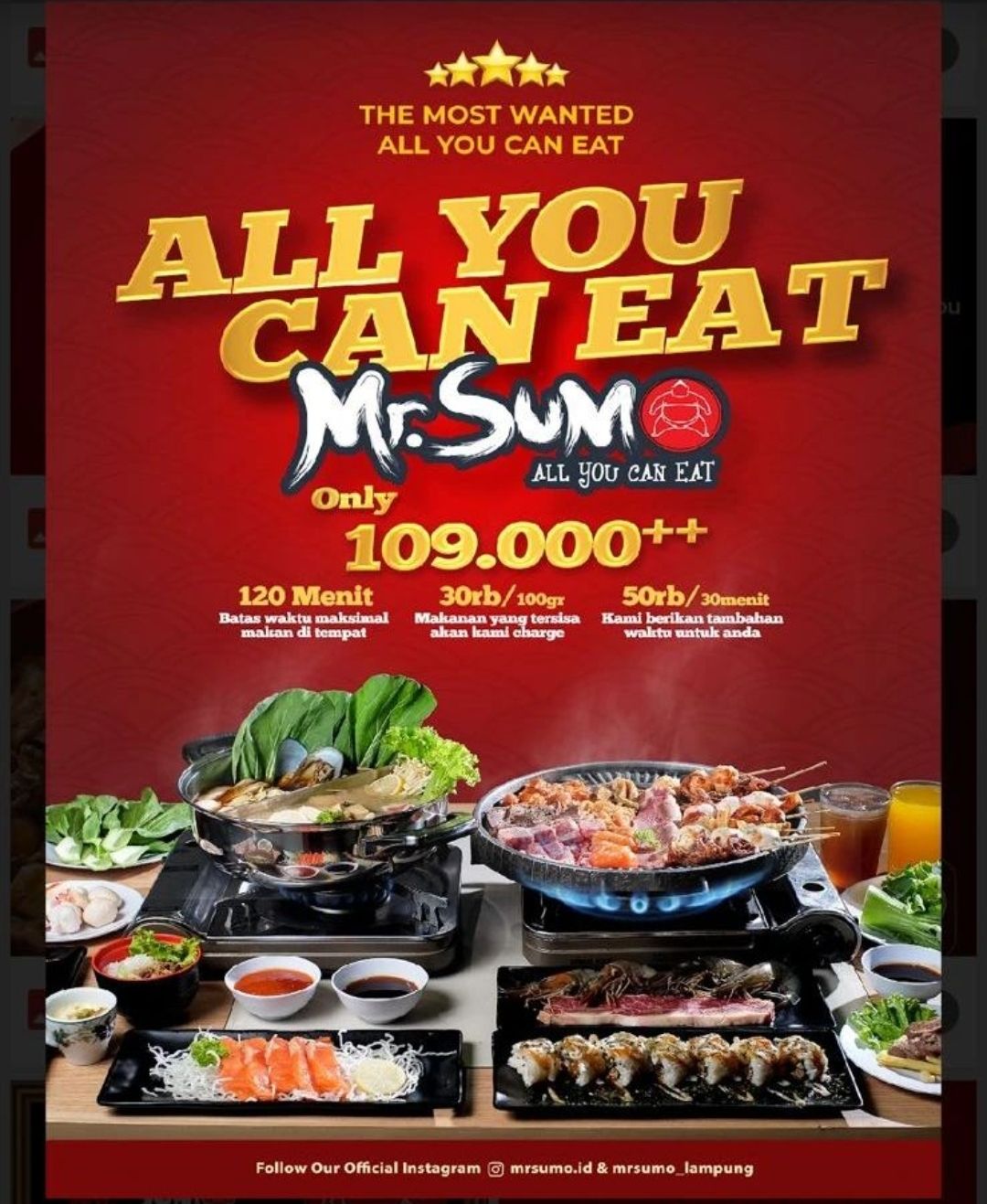 Pecinta All You Can Eat Yuk Cobain Beragam Menu Mr Sumo Kabarsiger Com