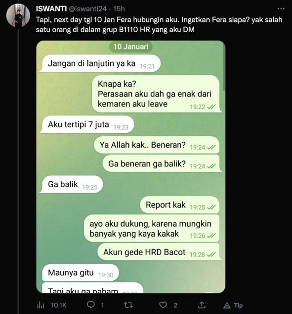 Viral Di Twitter Hati Hati Penipuan Berkedok Tawaran Pekerjaan