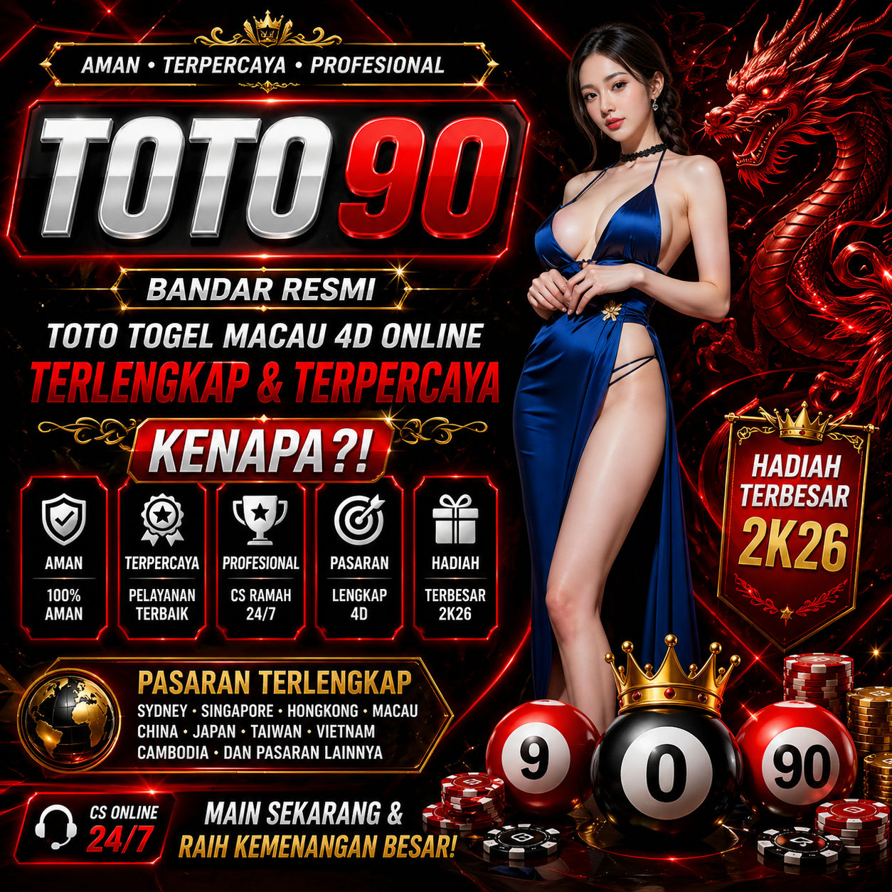 TOTO90 Bandar Togel Online & Link Toto Togel Macau 4D
