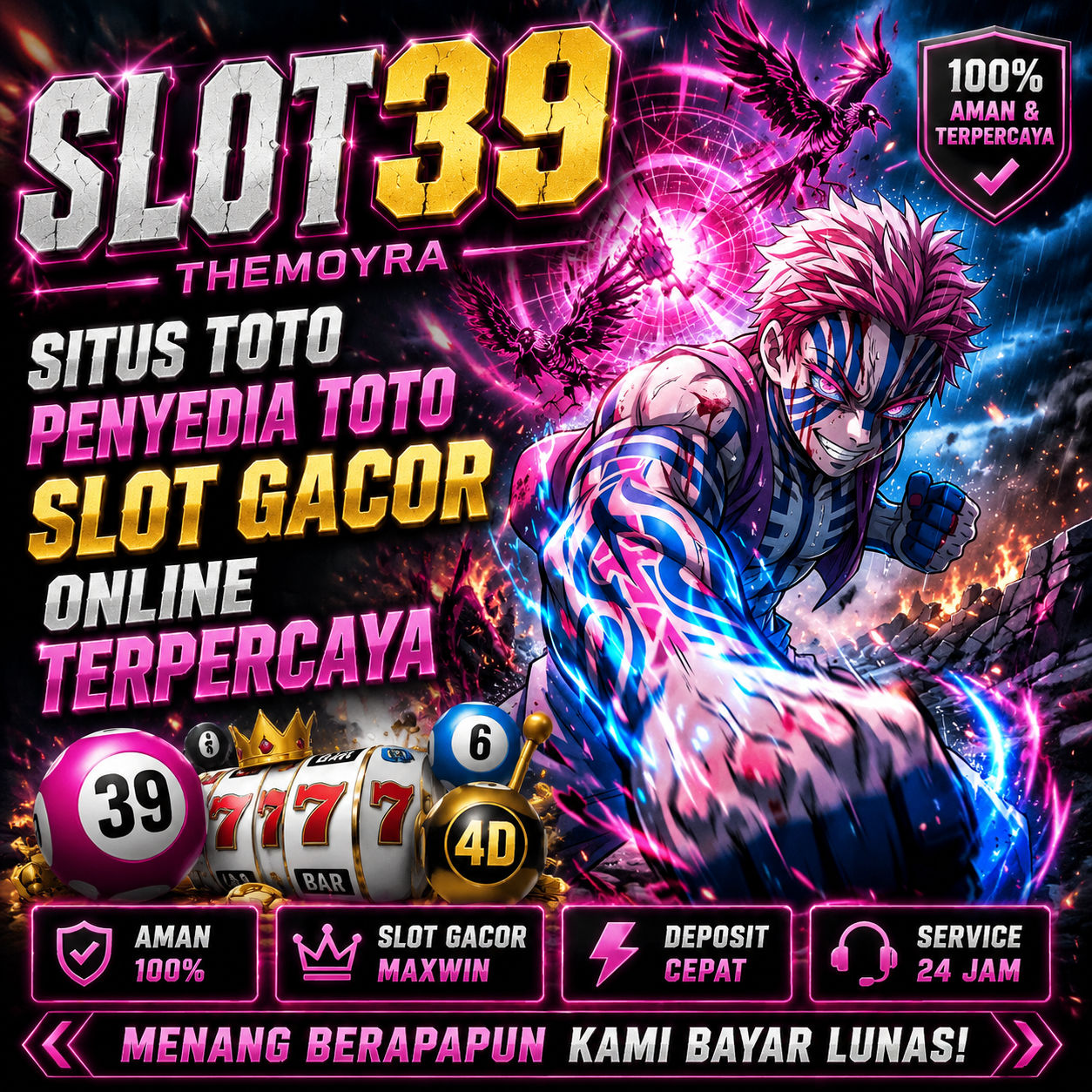 Thumbnail 1 of 3, Poster, SLOT39 Themoyra - Situs Toto Penyedia Toto Slot Gacor Online Terpercaya designed and sold by SLOT39.