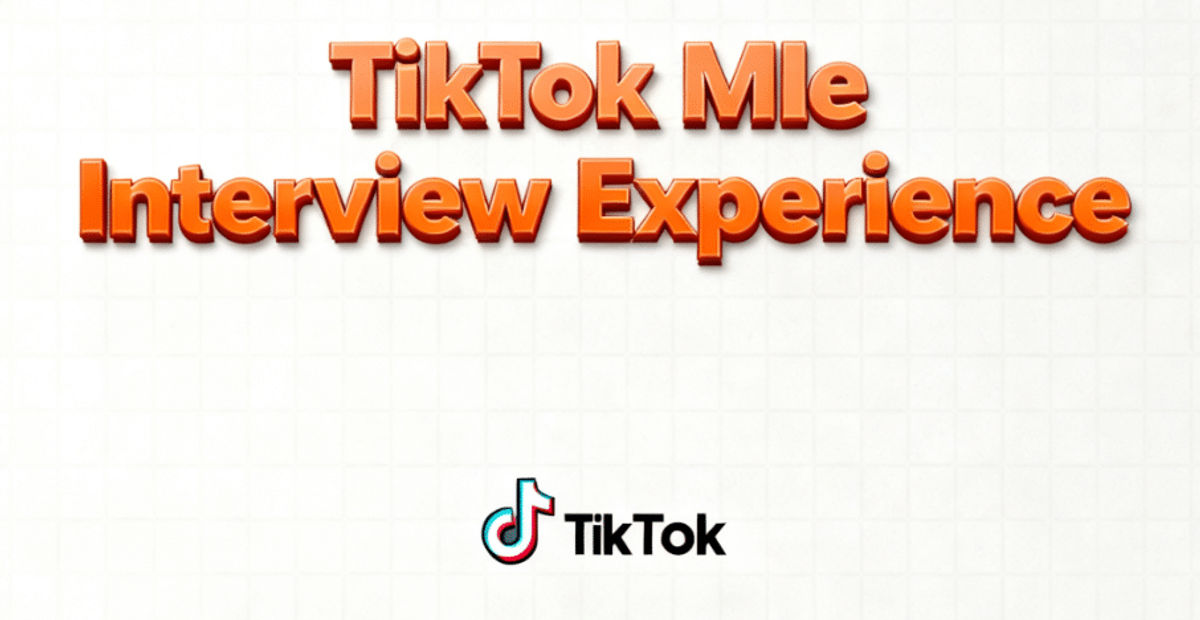 TikTok MLE 面经复盘|TikTok MLE面试有多难?三轮技术面全复盘 + Sponsorship拿到全过程 - VO代面试 | 面试辅助 | VO辅助 | OA辅助 | Hackerrank作弊检测 | 代面试 | OA代写 TikTok MLE 面經覆盤|TikTok MLE面試有多難?三輪技術面全覆盤 + Sponsorship拿到全過程
