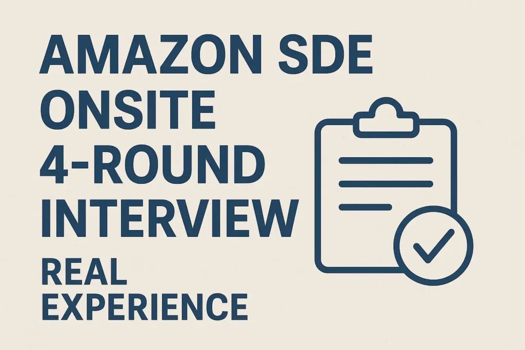 Amazon SDE Intern 四轮全流程面经｜真实体验 + 教练视角复盘