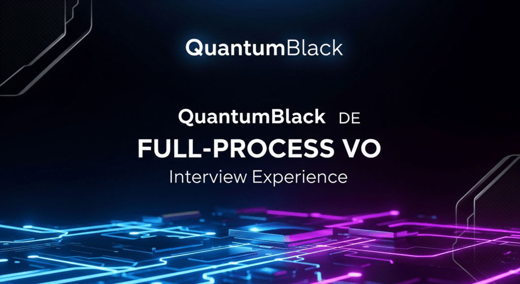 QuantumBlack DE 全流程 VO 面经(Quant/CS 背景) QuantumBlack DE 全流程 VO 面经(Quant/CS 背景)