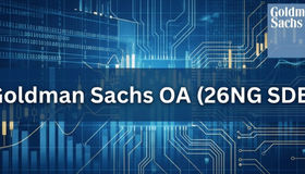 11.26 Goldman Sachs 26NG SDE OA ｜难度不低，但思路稳住就能过