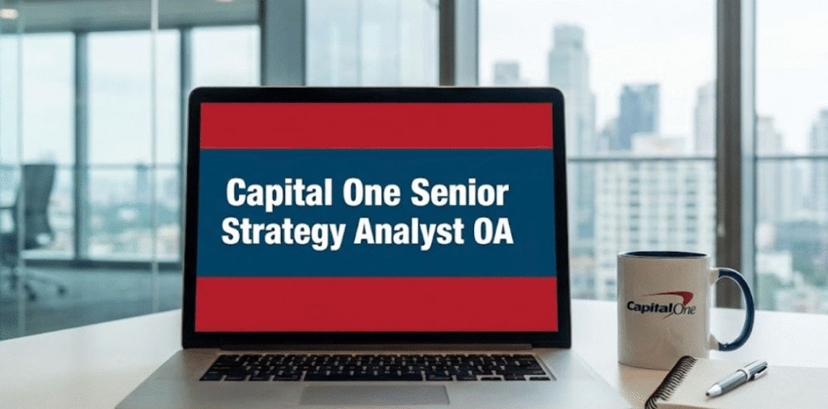 Capital One Senior Strategy Analyst OA 实战记录 - VO代面试 | 面试辅助 | VO辅助 | OA辅助 | Hackerrank作弊检测 | 代面试 | OA代写 Capital One Senior Strategy Analyst OA Practical Records
