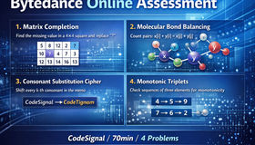 Bytedance Online Assessment 2026 CodeSignal  面经分享