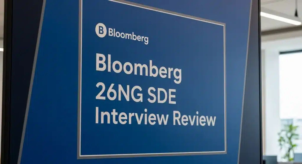 Bloomberg 26NG SDE 面试复盘|Phone + VO + EM 全流程详解 - VO代面试 | 面试辅助 | VO辅助 | OA辅助 | Hackerrank作弊检测 | 代面试 | OA代写 Bloomberg 26NG SDE 面試覆盤|Phone + VO + EM 全流程詳解