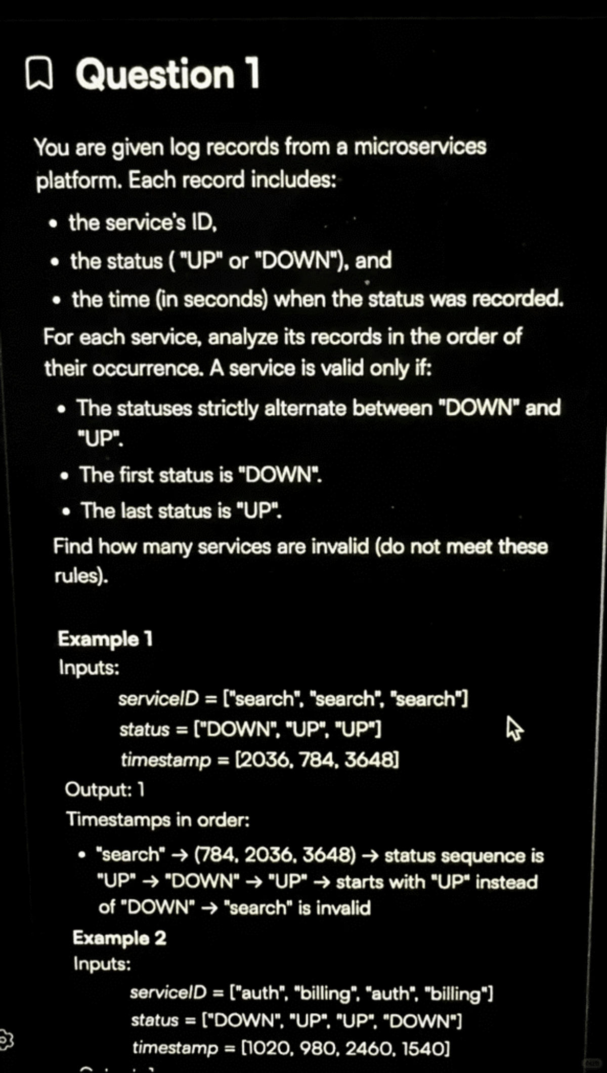 IBM OA 面经|26NG SDE 两道一次过 - VO代面试 | 面试辅助 | VO辅助 | OA辅助 | Hackerrank作弊检测 | 代面试 | OA代写 IBM OA interview|26NG SDE two courses in one pass