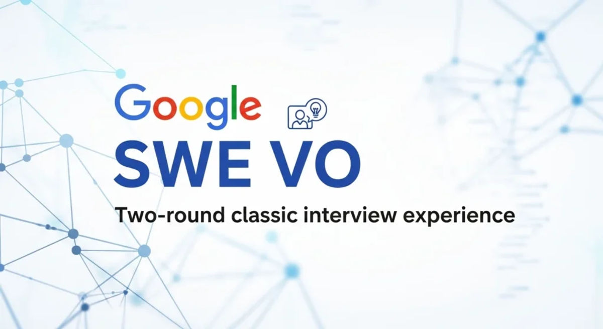 Google SWE VO 两轮经典面经|3.16 顺利通过,已上岸 - VO代面试 | 面试辅助 | VO辅助 | OA辅助 | Hackerrank作弊检测 | 代面试 | OA代写 Google SWE VO 兩輪經典面經|3.16 順利透過,已上岸