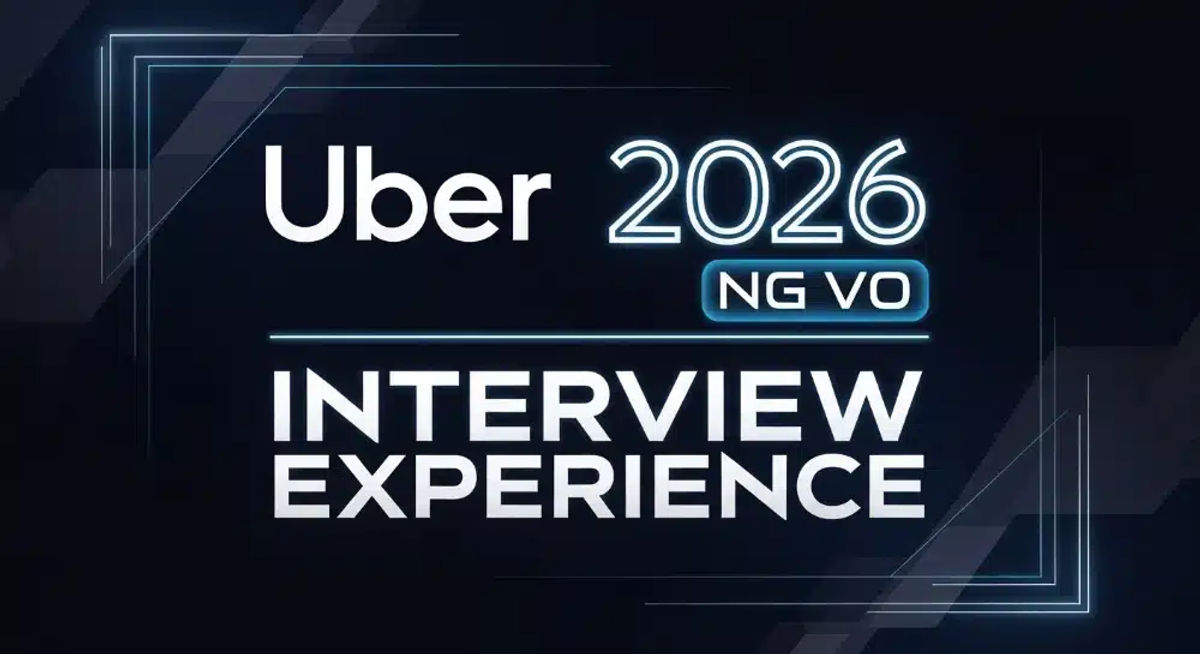 Uber 2026 NG VO Interview Experience 前两轮面经｜Coding 轮顺利通过分享