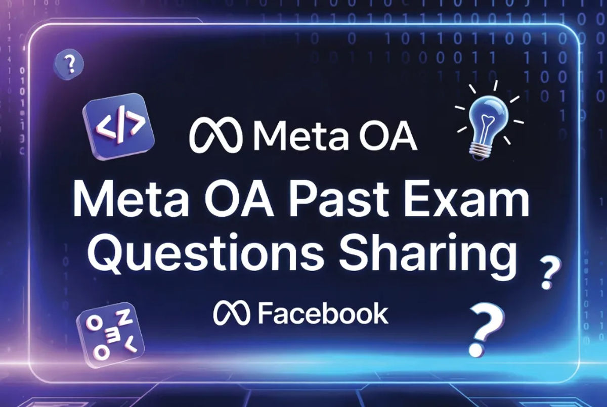 Meta Online Assessment 真題分享｜4 個 Level 40 分鐘 AC（2026 最新）