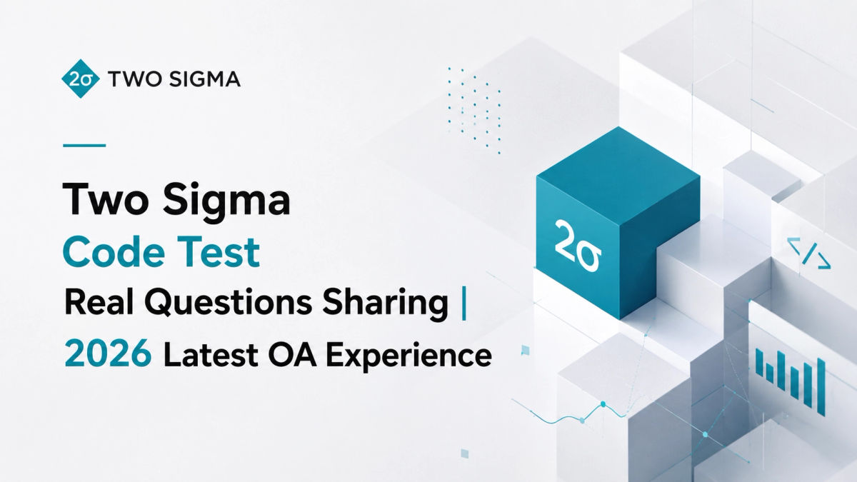 Two Sigma Code Test 真题分享 | 2026 Latest OA Experience - VO代面试 | 面试辅助 | VO辅助 | OA辅助 | Hackerrank作弊检测 | 代面试 | OA代写 Two Sigma Code Test 真题分享 | 2026 Latest OA Experience