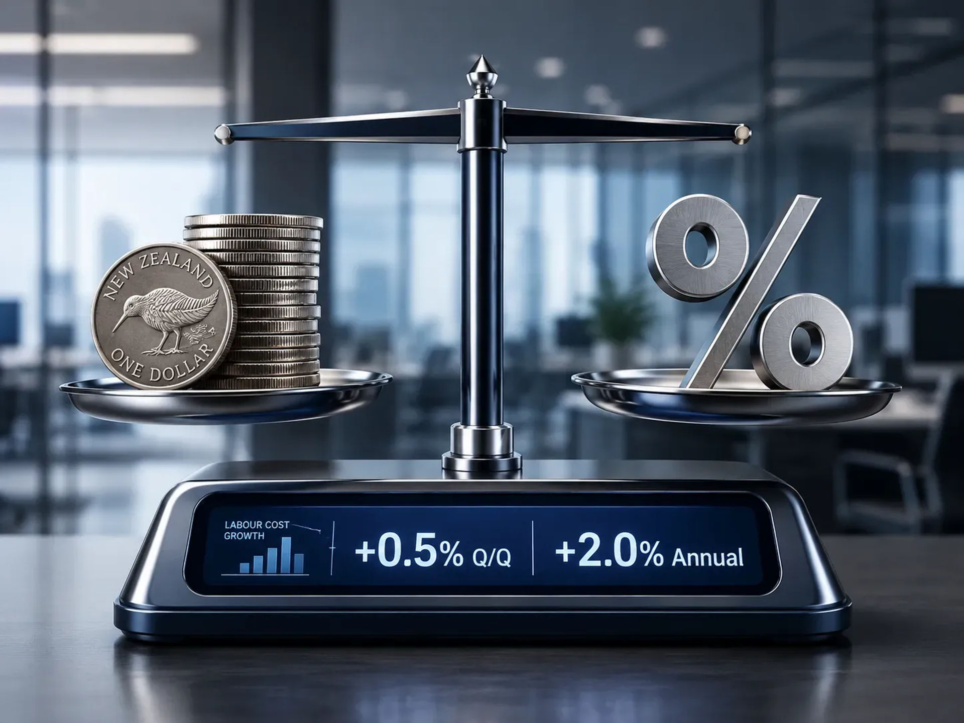 An illustration of the New Zealand Labour Cost Index